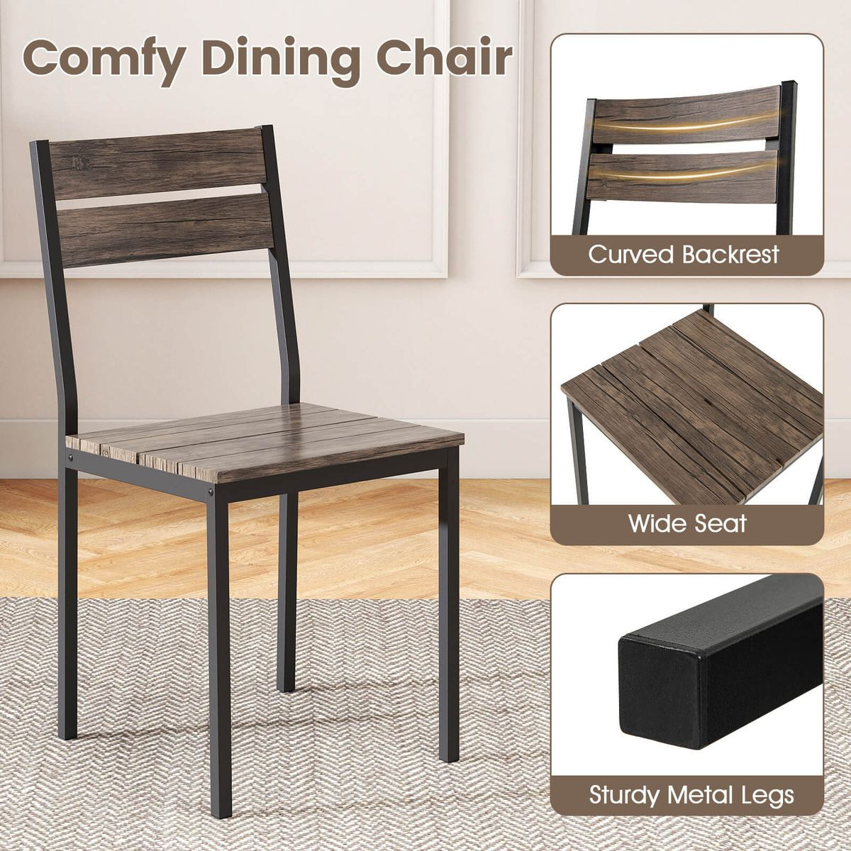 47” Dining Table Set with 2 Chairs and Bench product image