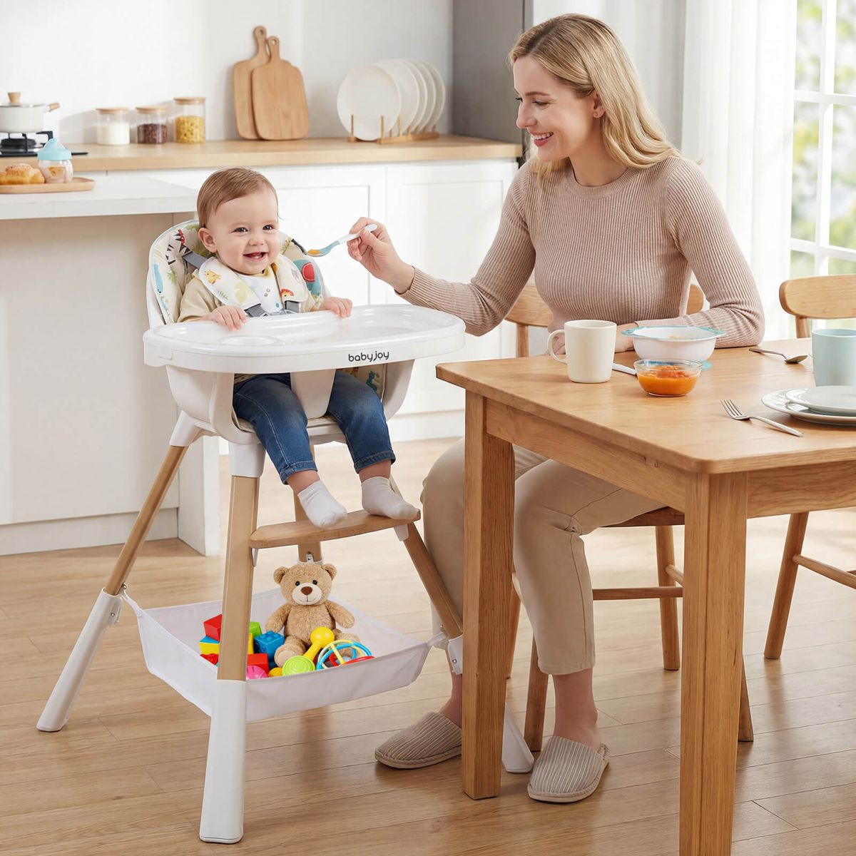 4-in-1 Convertible High Chair for Babies and Toddlers product image