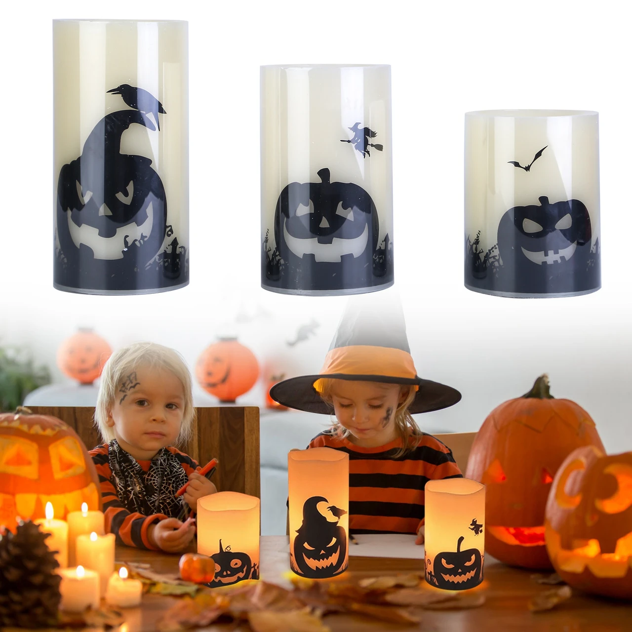 Halloween Flameless Candle (3-Pack)  product image