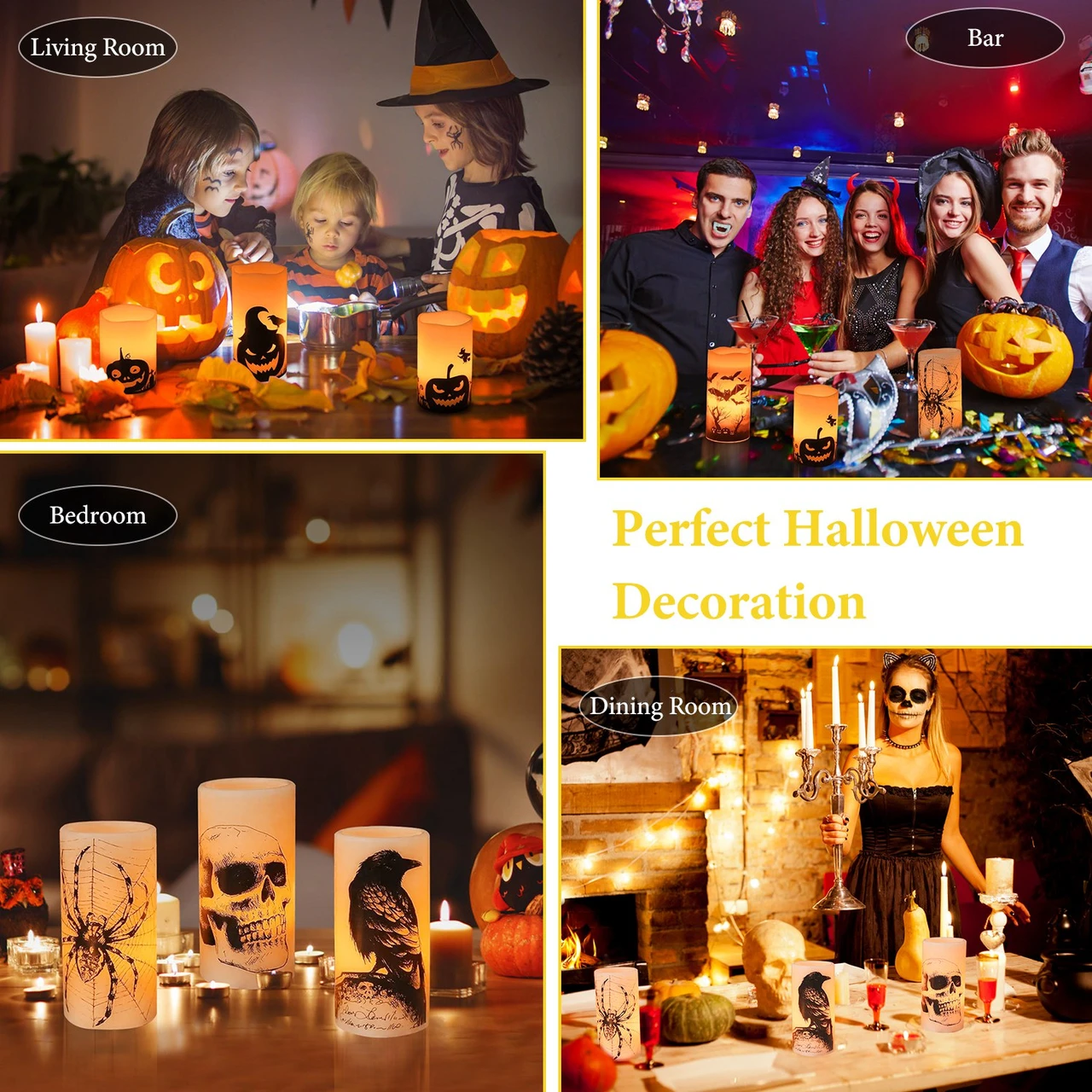 Halloween Flameless Candle (3-Pack)  product image