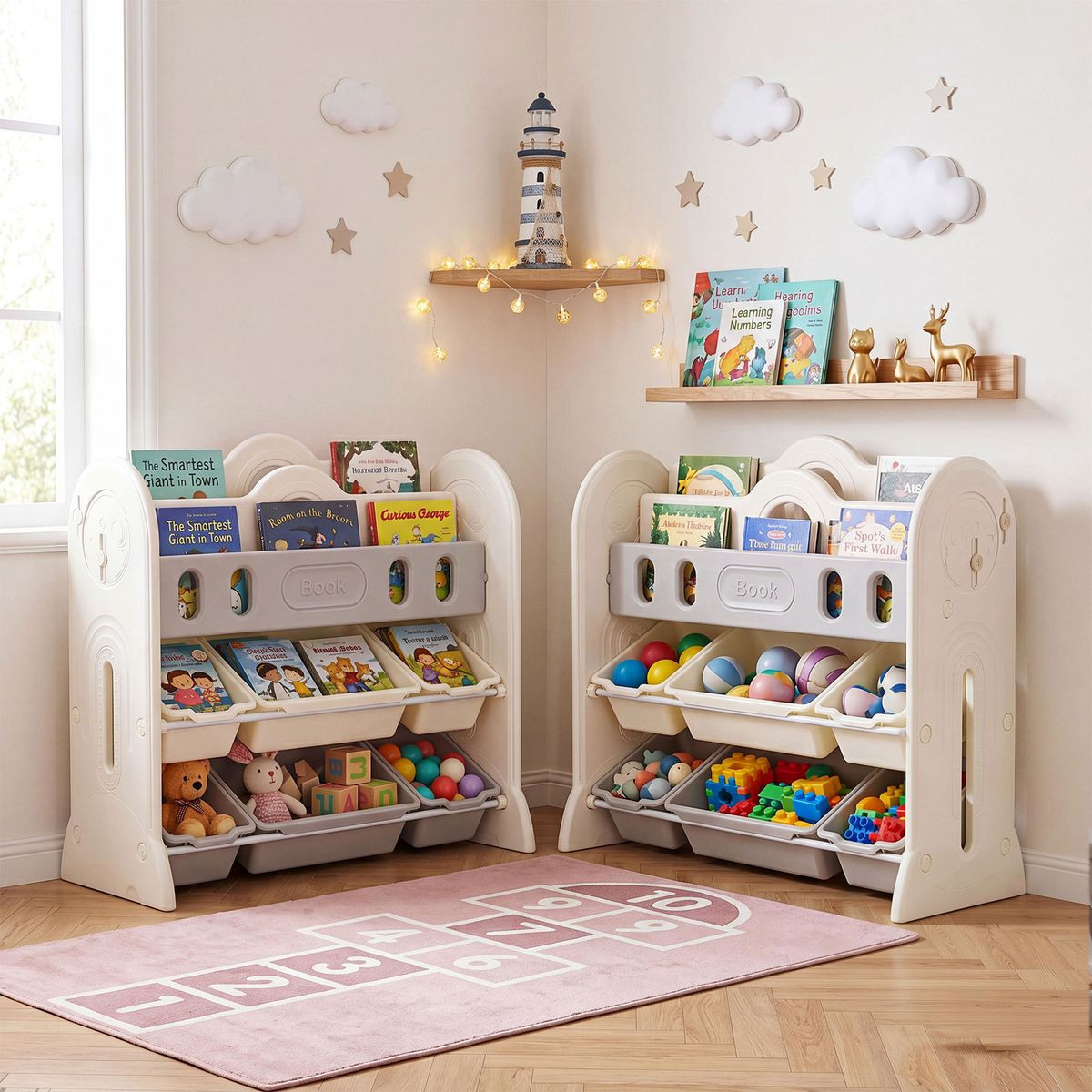Kids' Bookshelf and Toy Storage Organizer product image