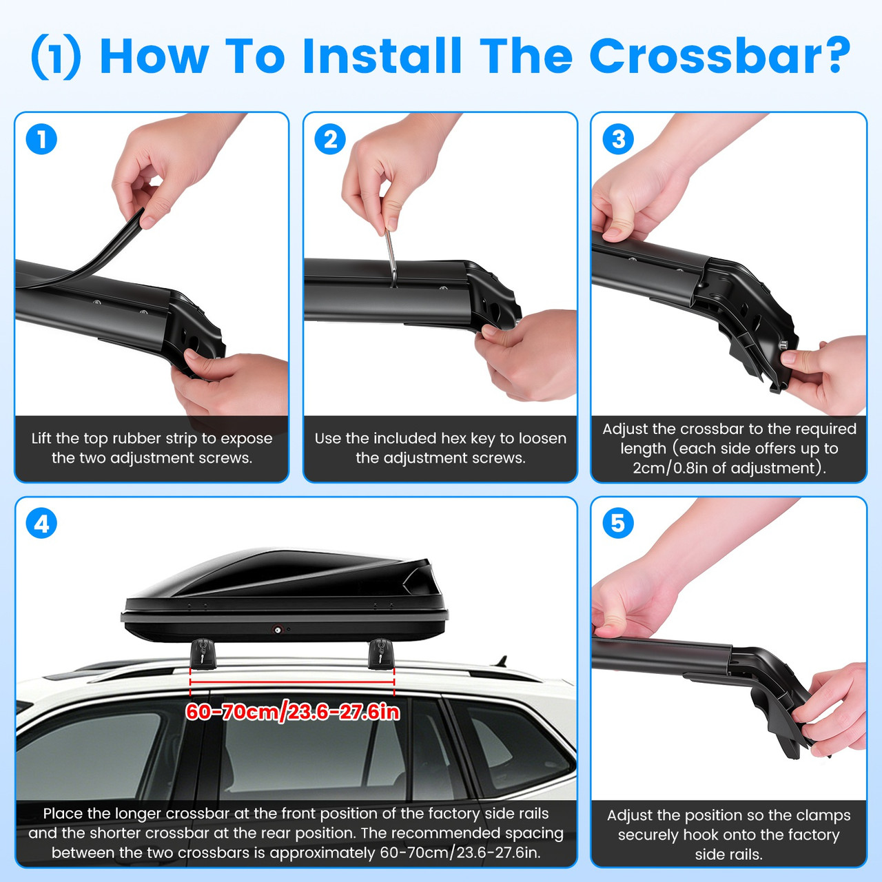 Volkswagen Tiguan 2018-2026, Taos & Atlas 2022-2026 Car Roof Crossbar product image