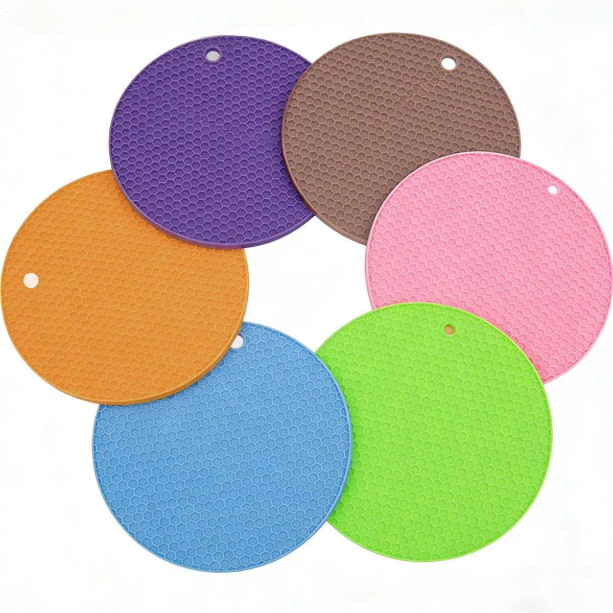 Heat Resistant Silicone Trivet Mat (6 Pack) product image