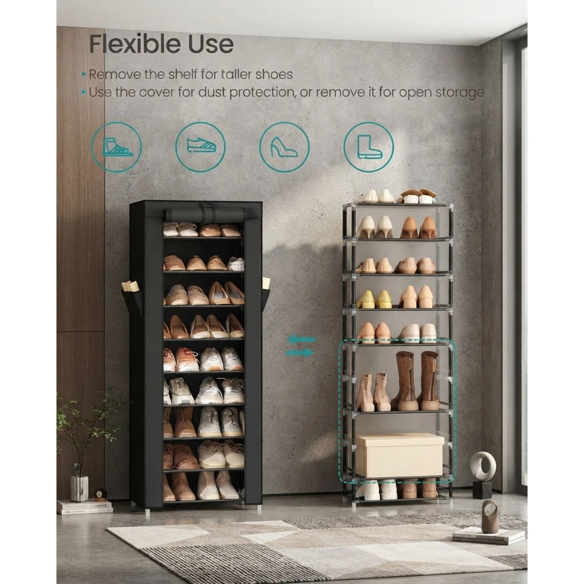 10-Tier Shoe Storage Organizer product image