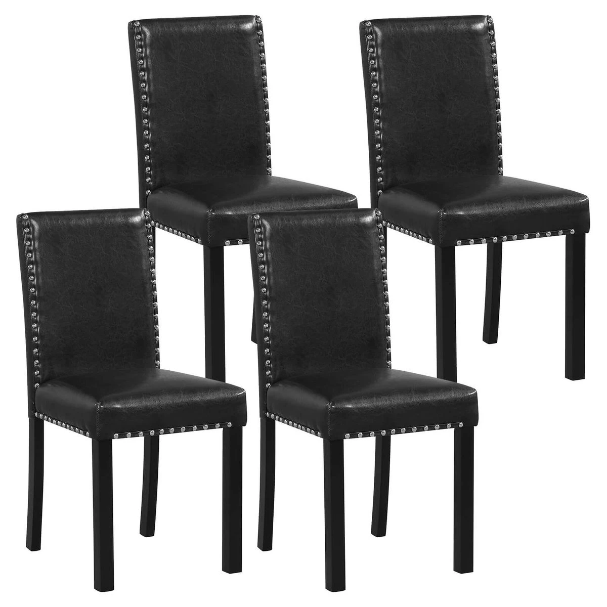 Dining Chair with Smooth Faux Leather Upholstery (Set of 2 or 4) product image
