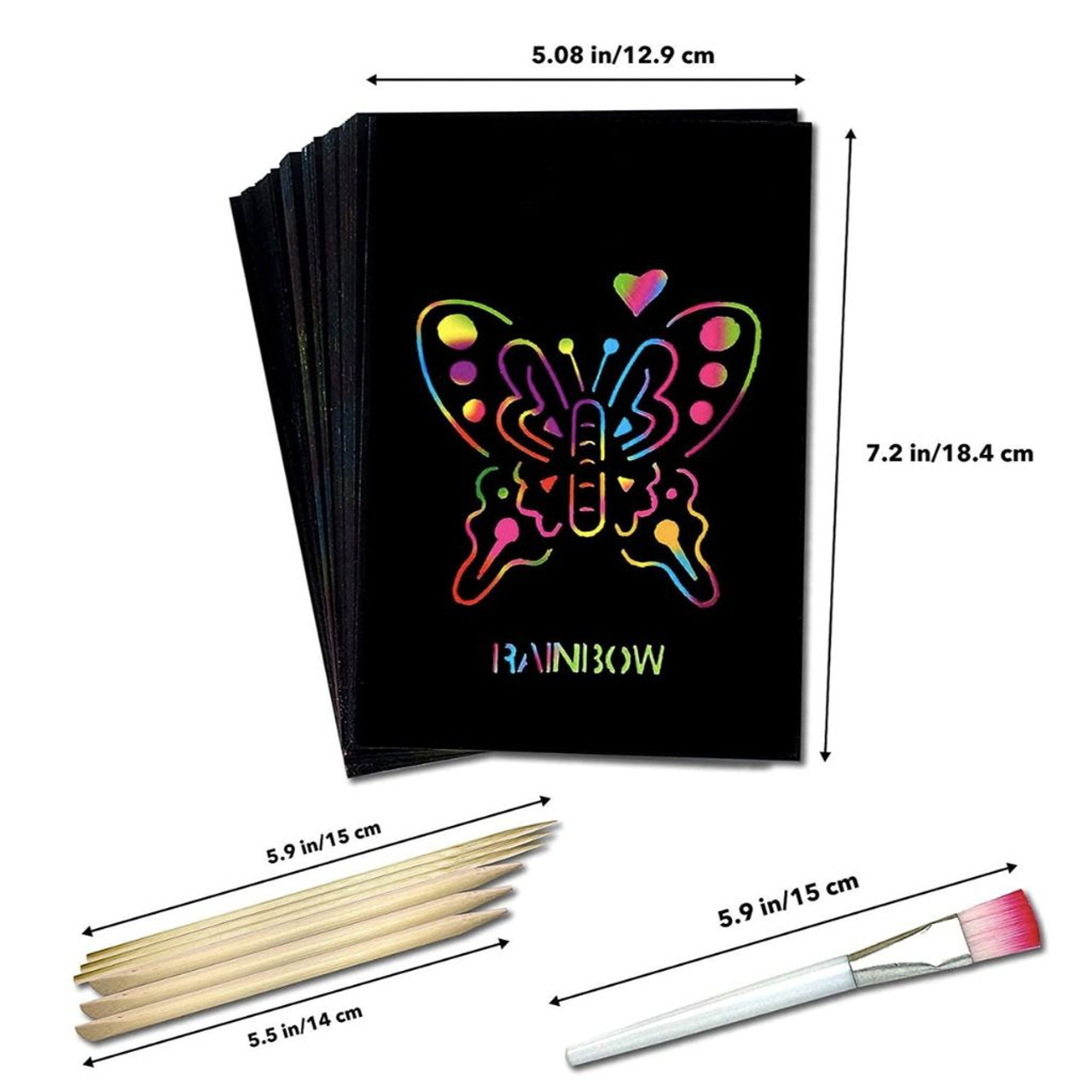 Scratch-Art Paper & Unique Stencil Craft Set product image