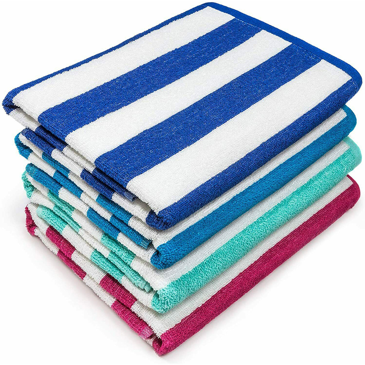 Ultra-Soft 100% Cotton Jumbo Striped Beach Towel (3-Pack) - DailySteals