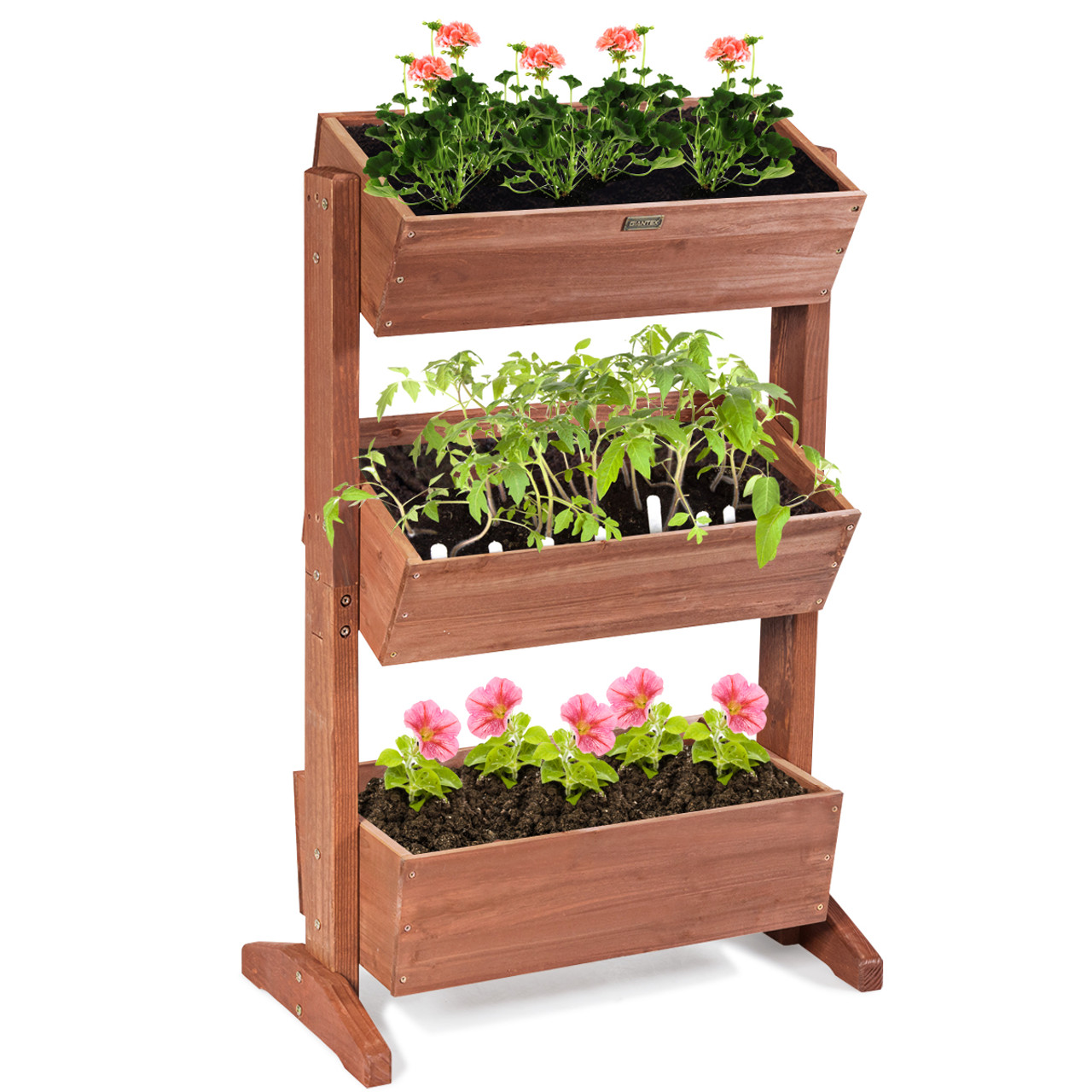 3-Tier Raised Vertical Indoor/Outdoor Freestanding Planter product image