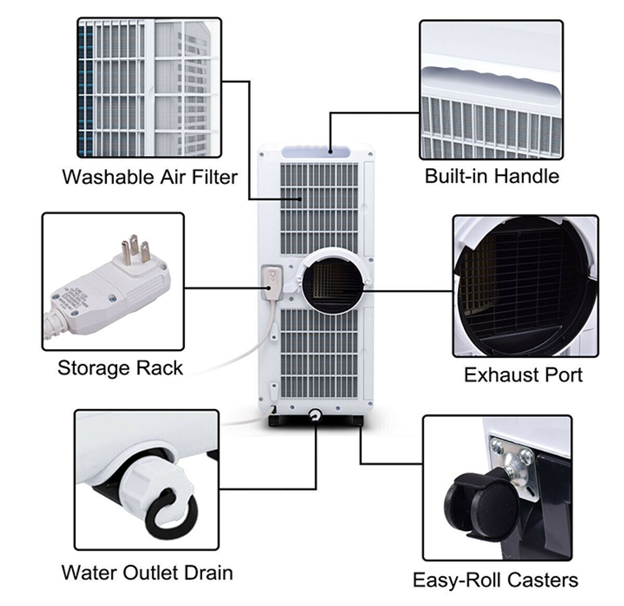 Portable 8,000 BTU Air Conditioner & Dehumidifier product image