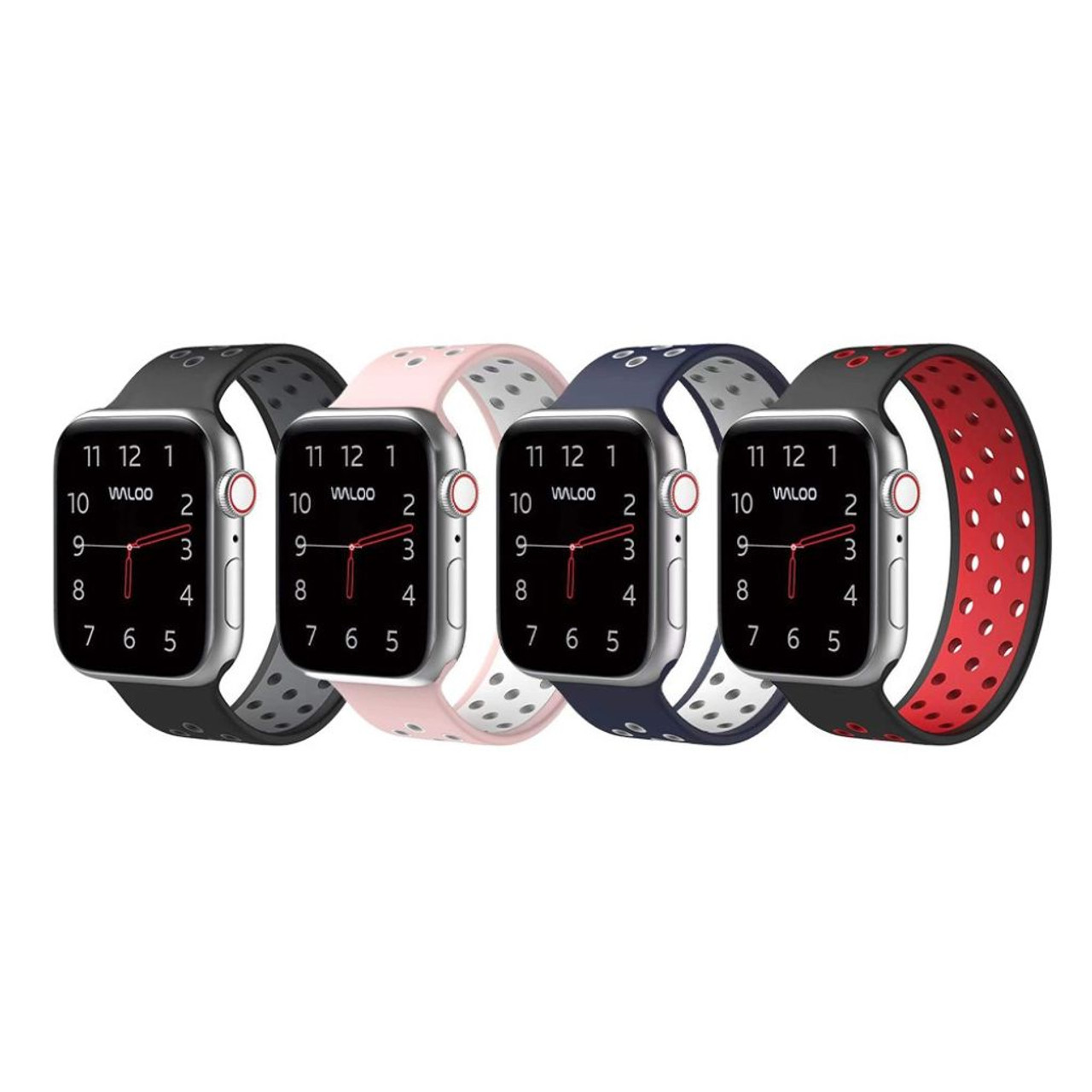 Waloo® Breathable Silicone Band for All Apple Watch Series product image