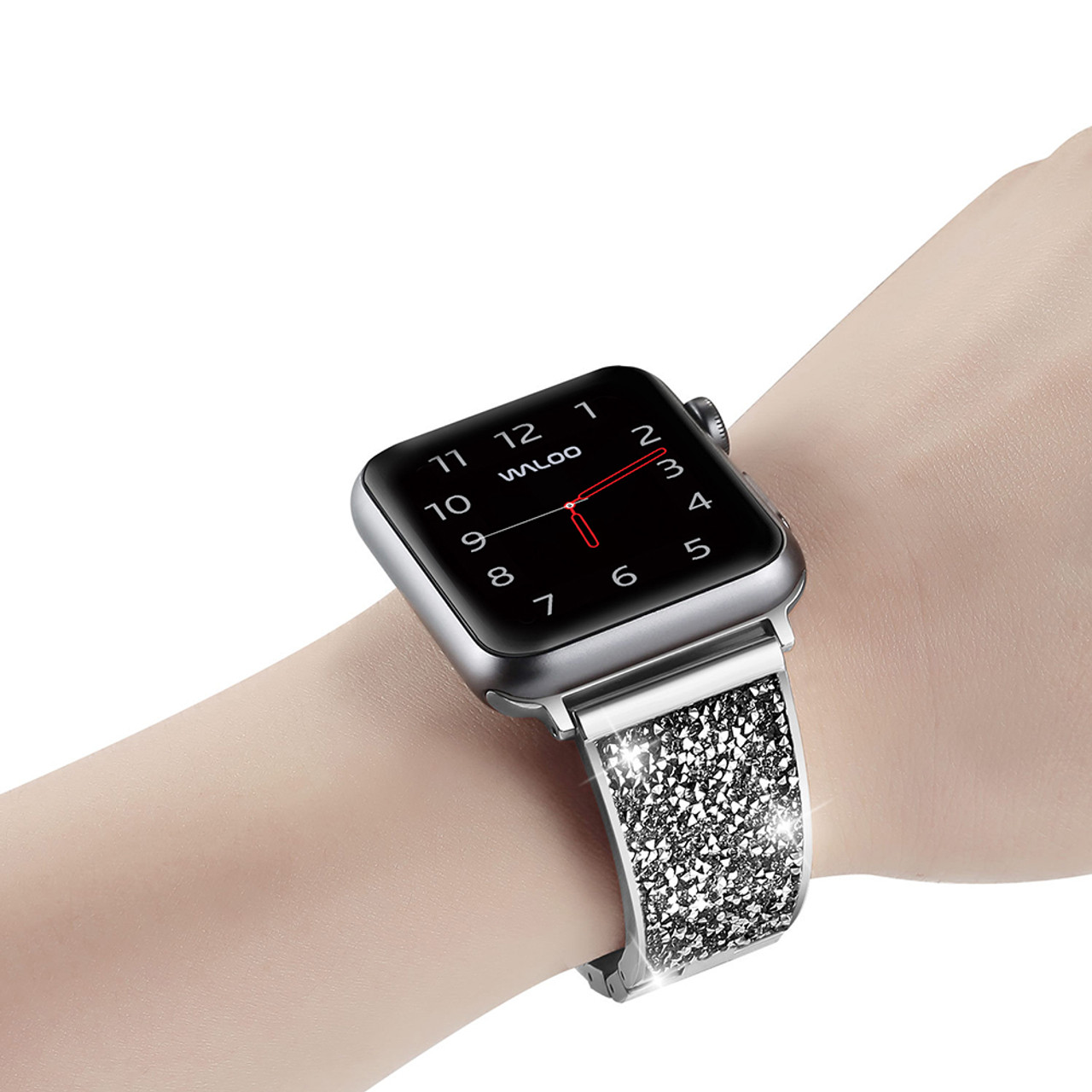 Diamond-Studded Bracelet Bands for All Apple Watch Models product image