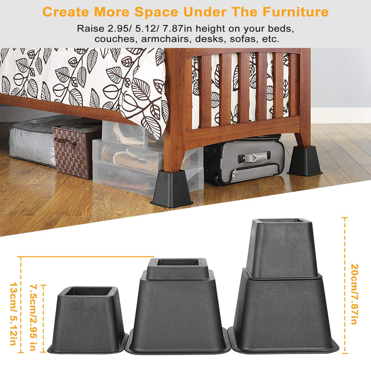 iMounTEK® Furniture Risers 8-Piece Set product image