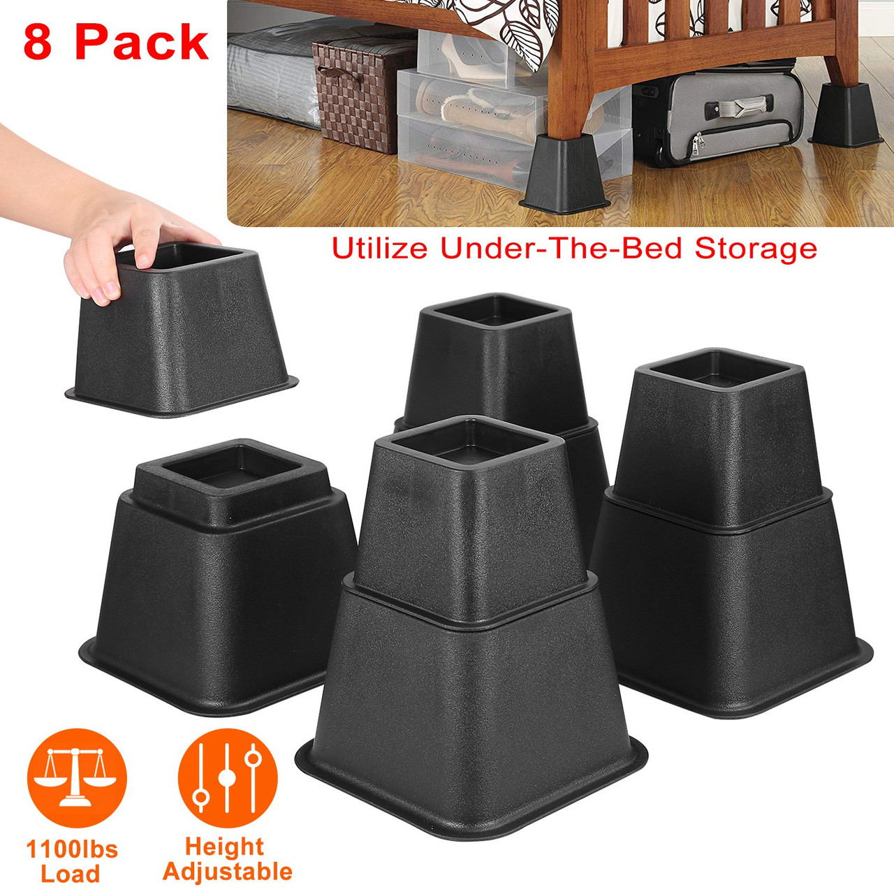 iMounTEK® Furniture Risers 8-Piece Set product image