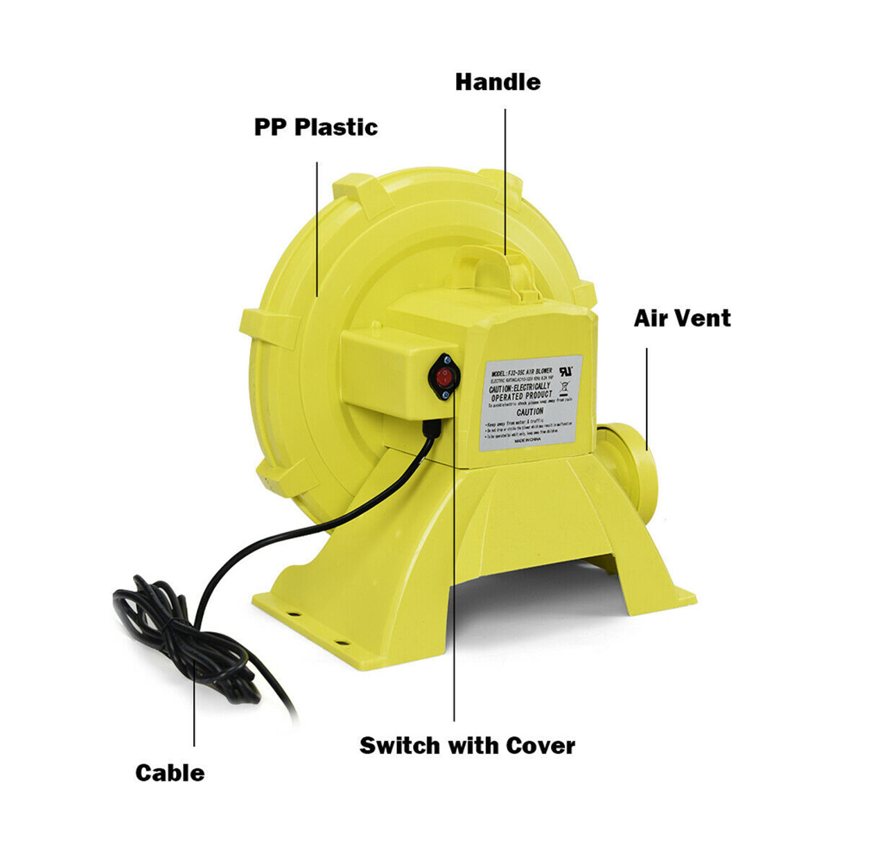 950 Watt 1.25HP Inflatable Bounce House Air Blower product image