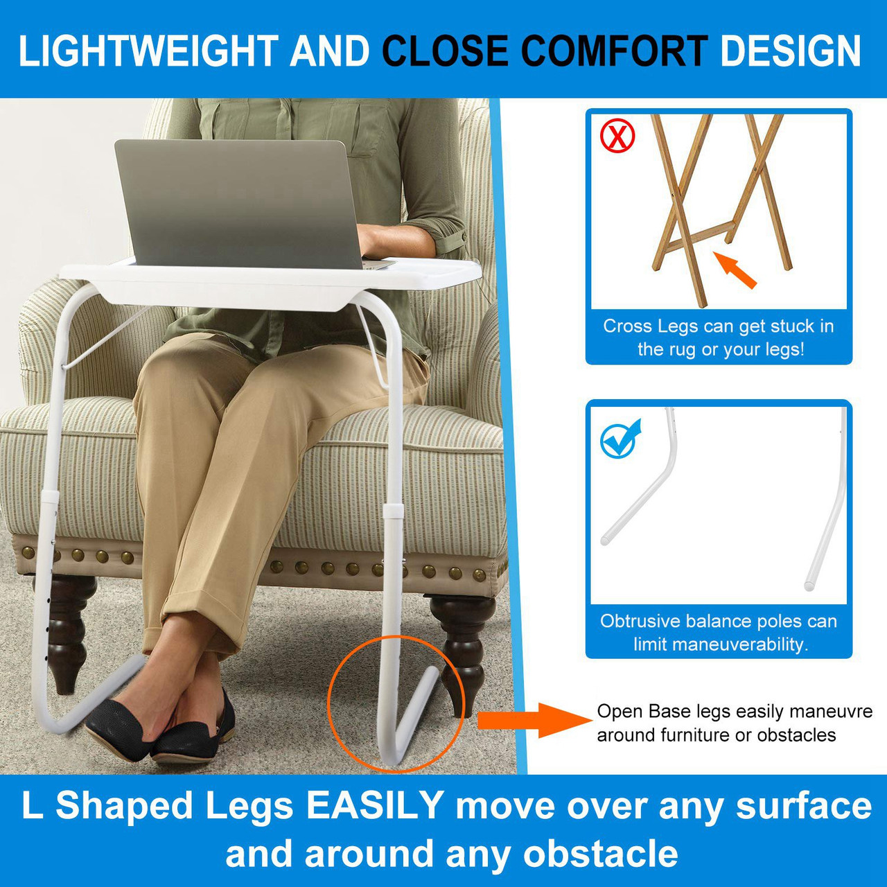 Portable Adjustable Tray Table product image