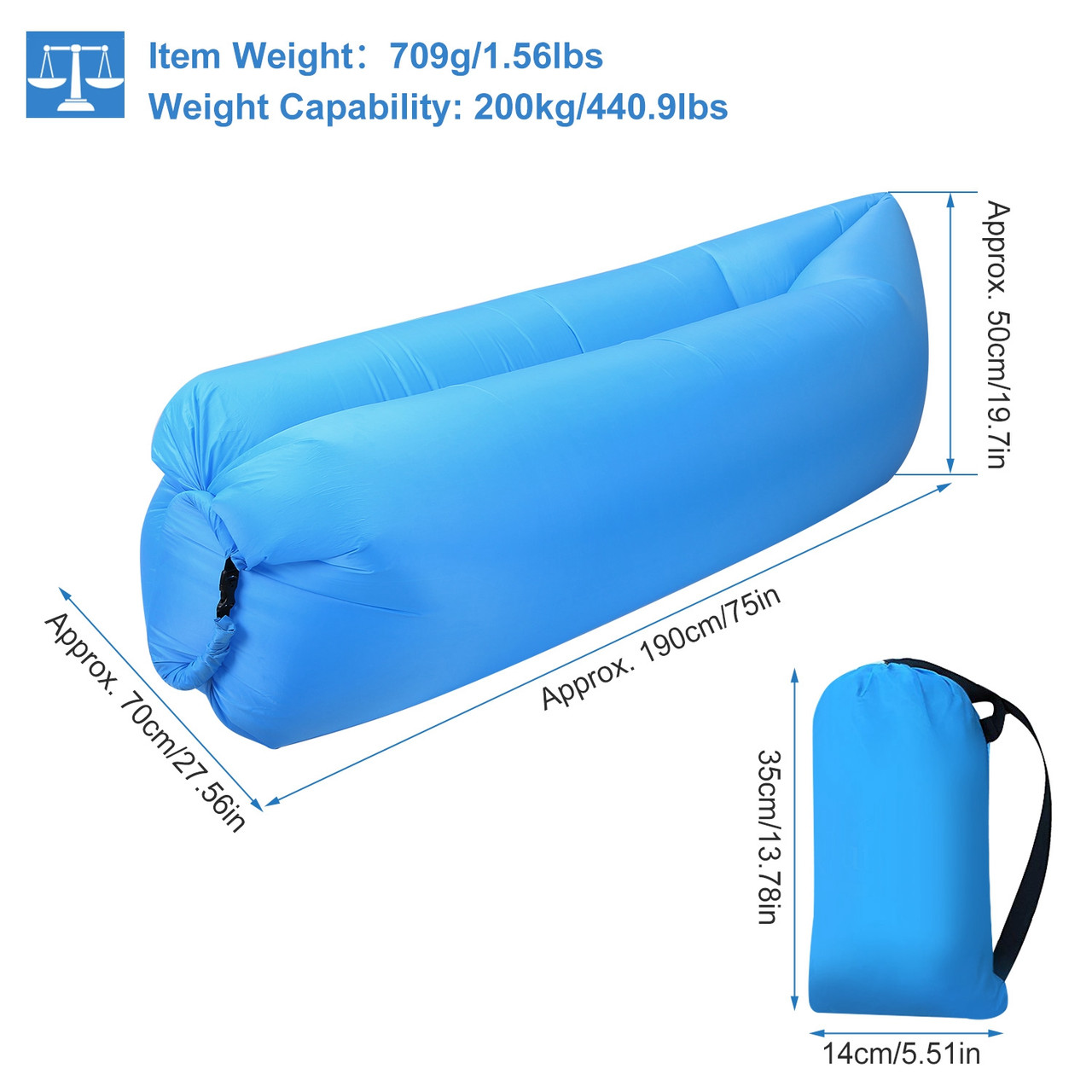 iMounTEK® Inflatable Lounger Air Sofa product image