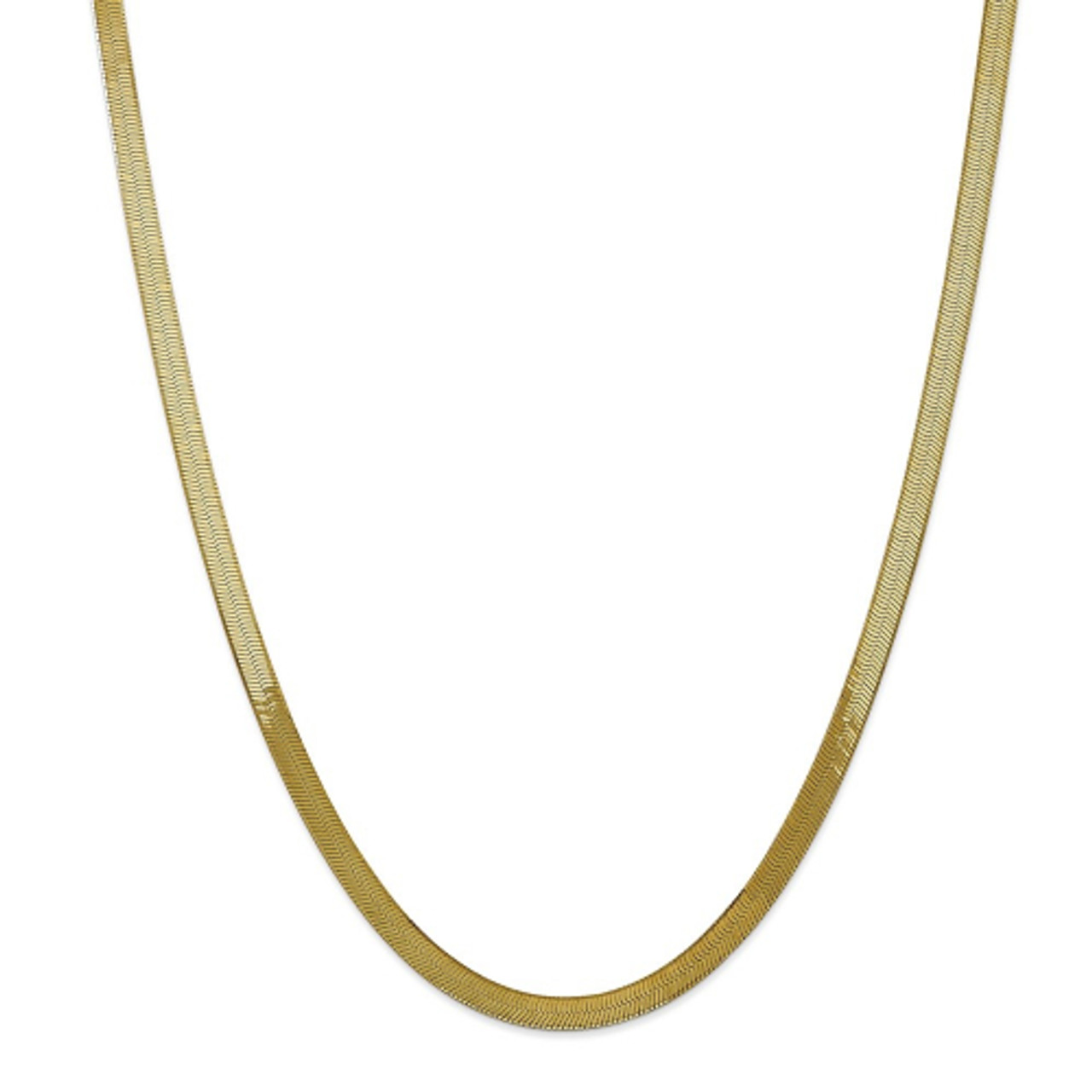 14K-Gold-Plated Flat Herringbone Chain product image