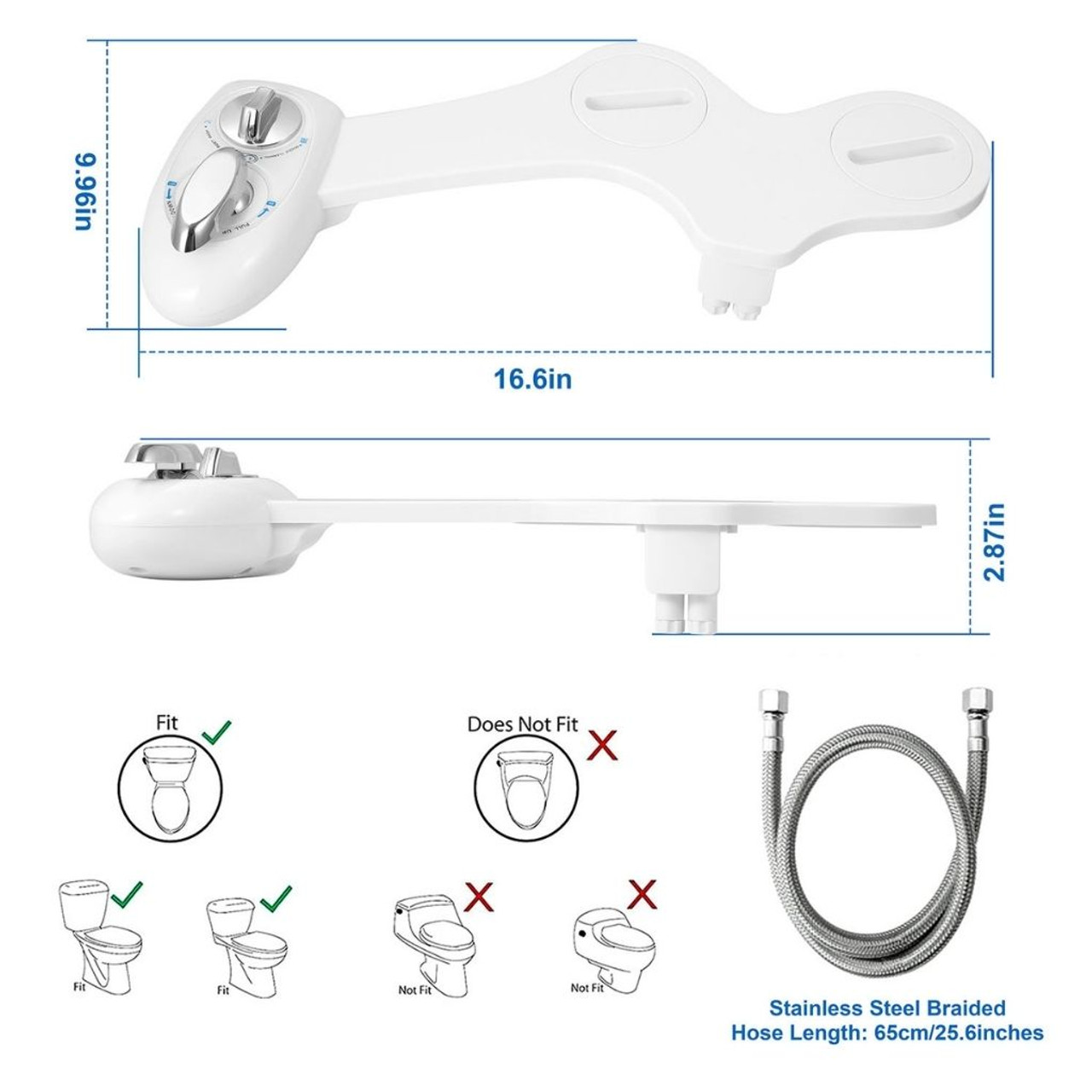 Easy-Install Bidet with Self-Cleaning Dual Nozzle product image