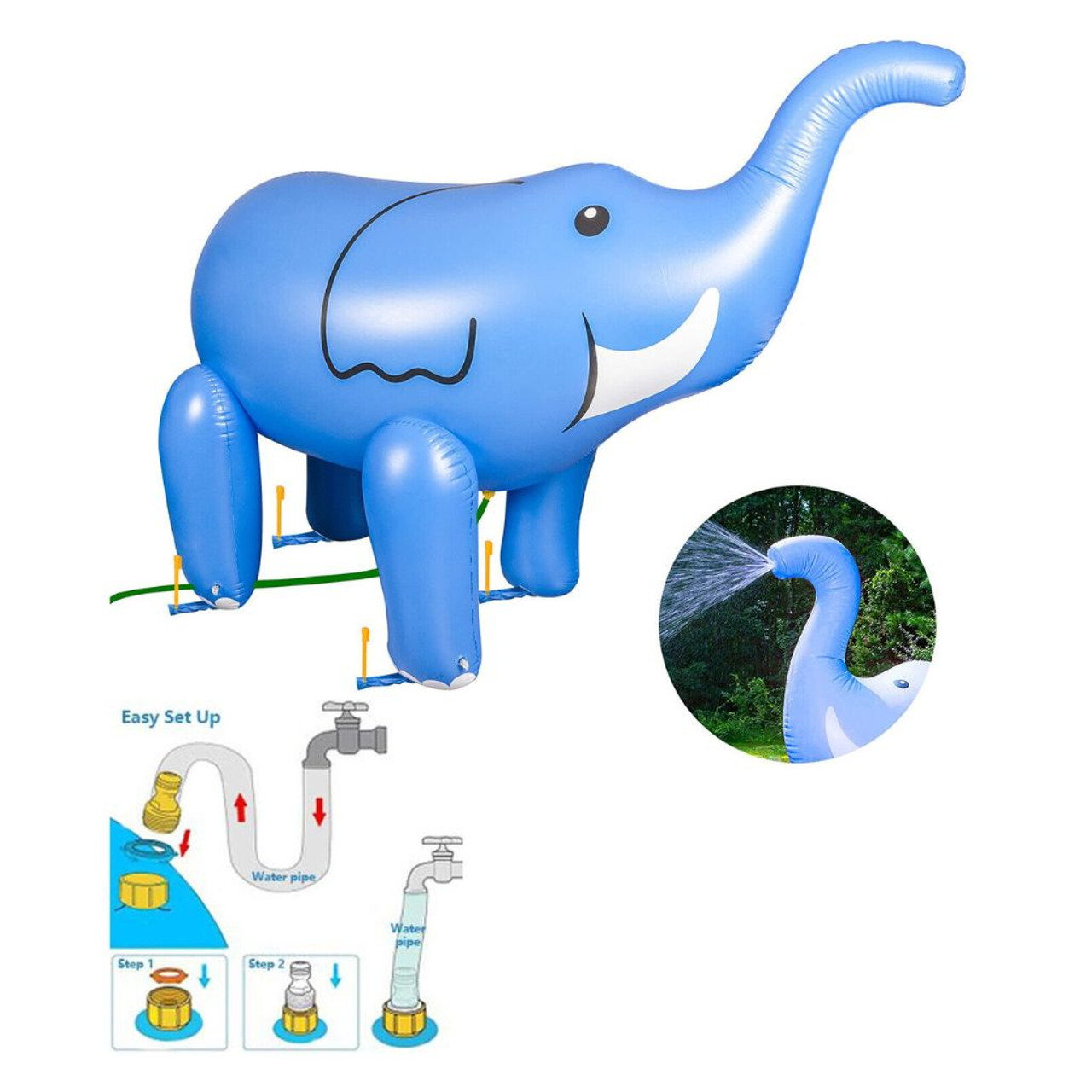 6-Foot Giant Inflatable Elephant Party Water Sprinkler product image