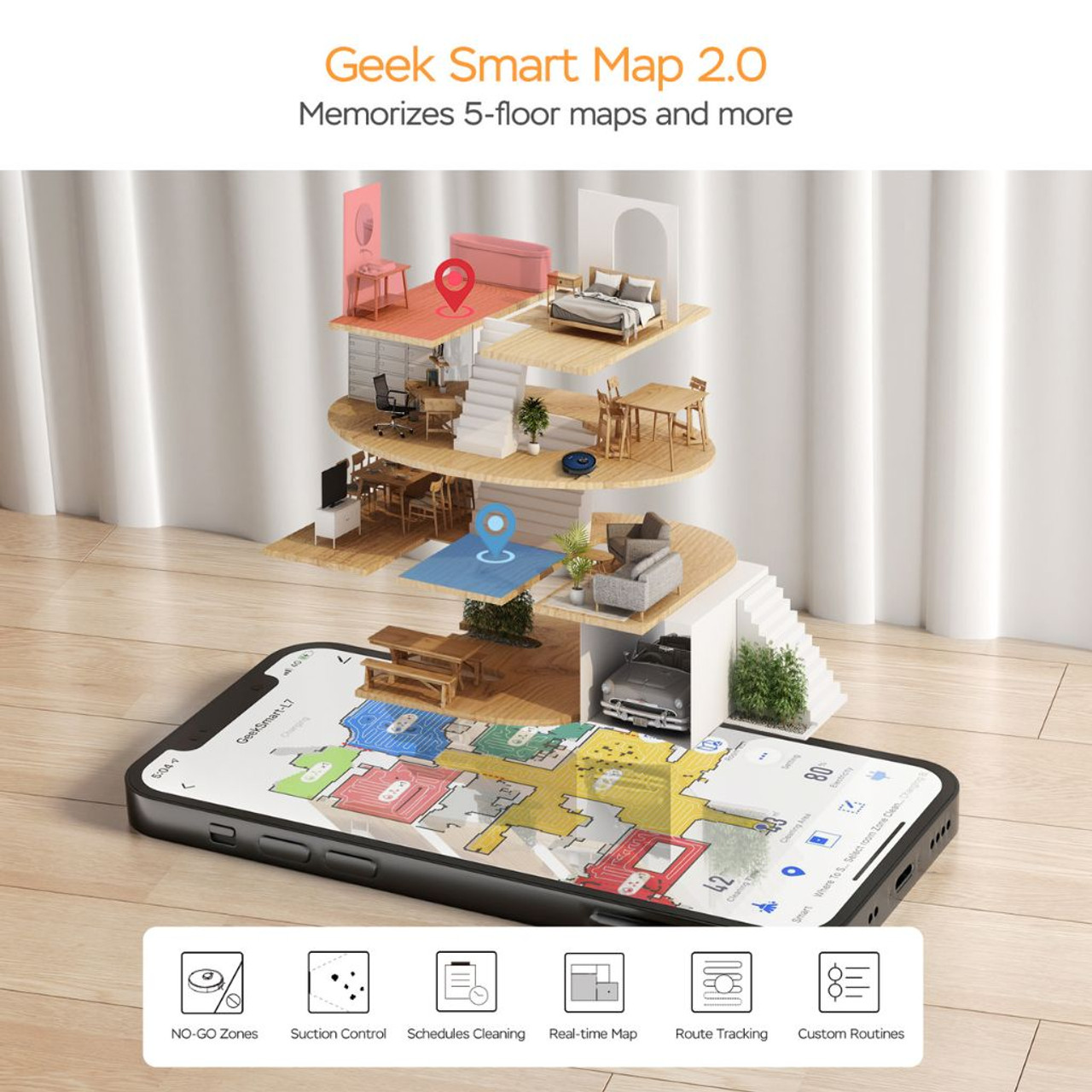 GeekSmart® L7 Robot Vacuum Cleaner product image