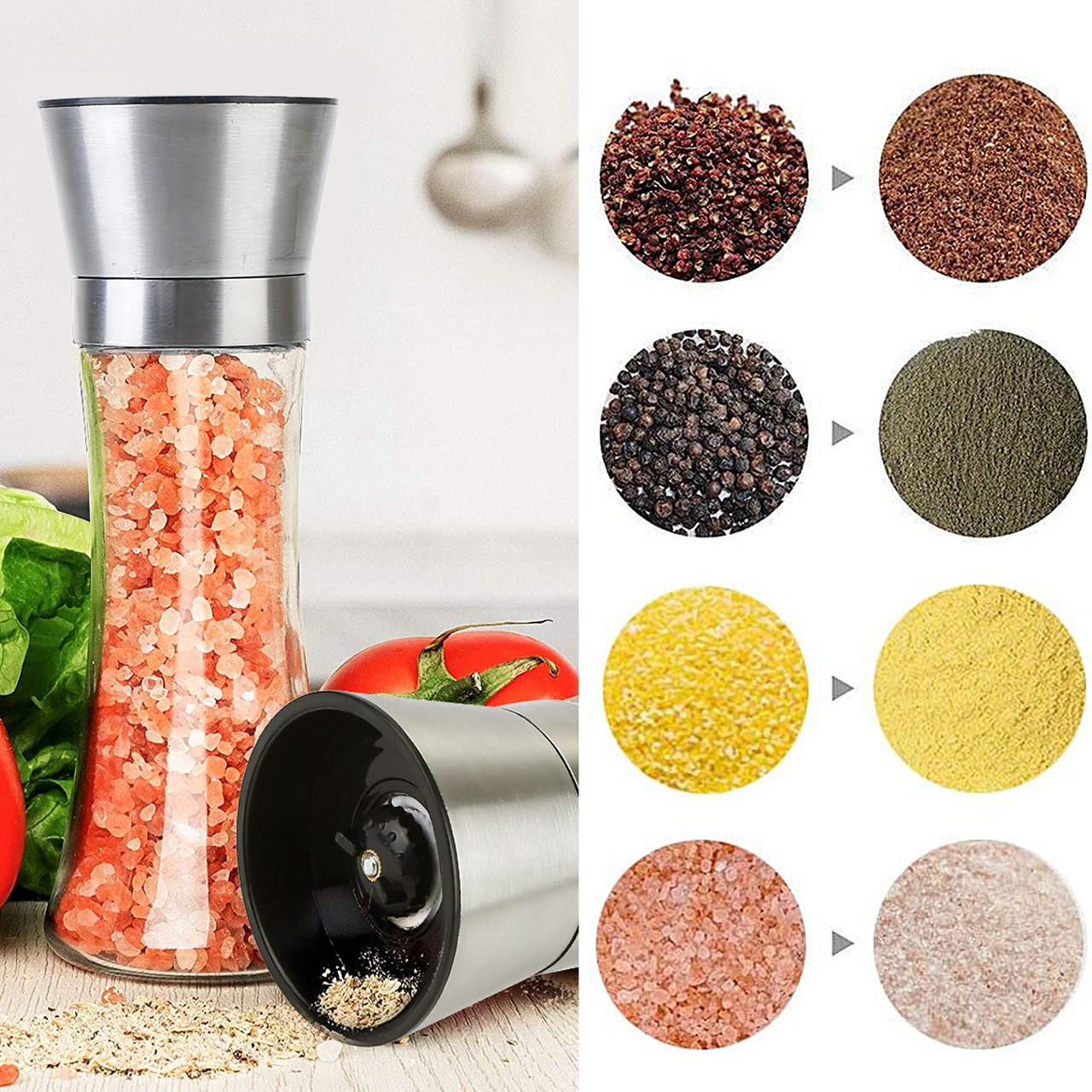 NewHome™ Stainless Steel Salt or Pepper Grinder product image