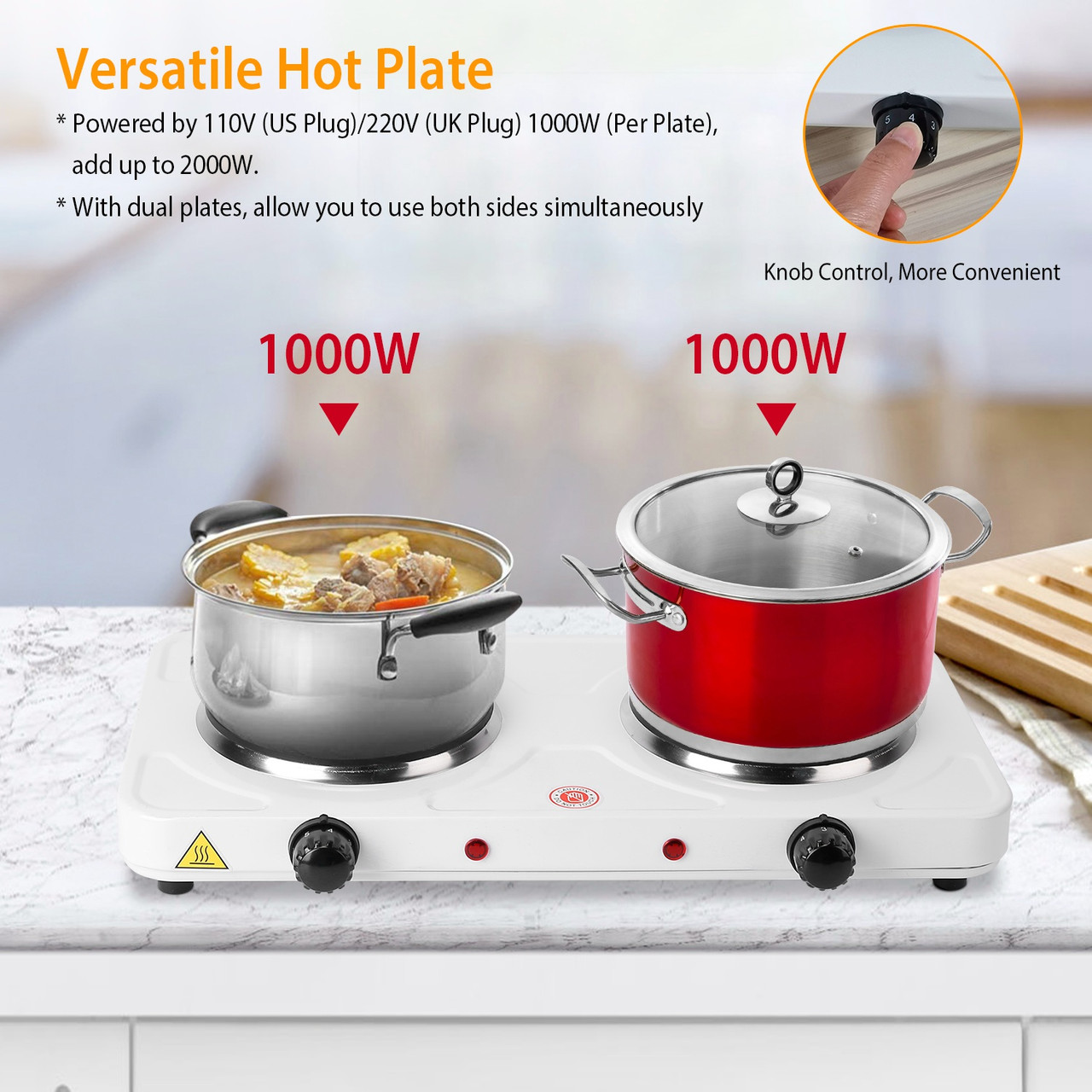 iNova™ 2,000-Watt Portable Dual Burner Stove product image
