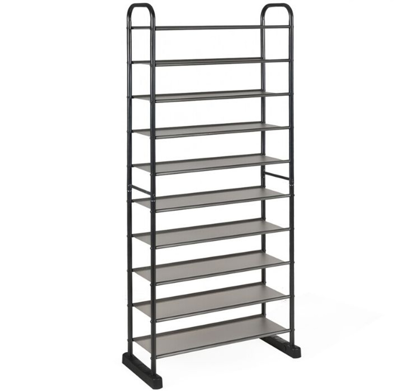 Space-Saving Metal Frame 10-Tier Shoe Organizer Rack product image