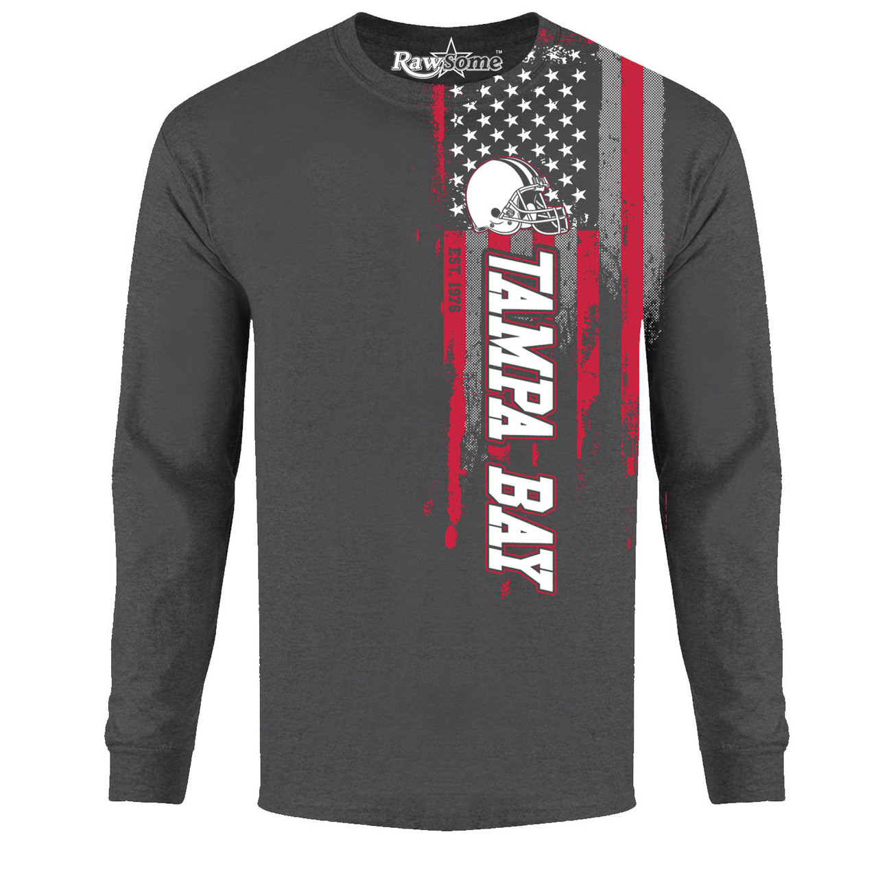 Men's Football USA Flag Long Sleeve Shirt product image