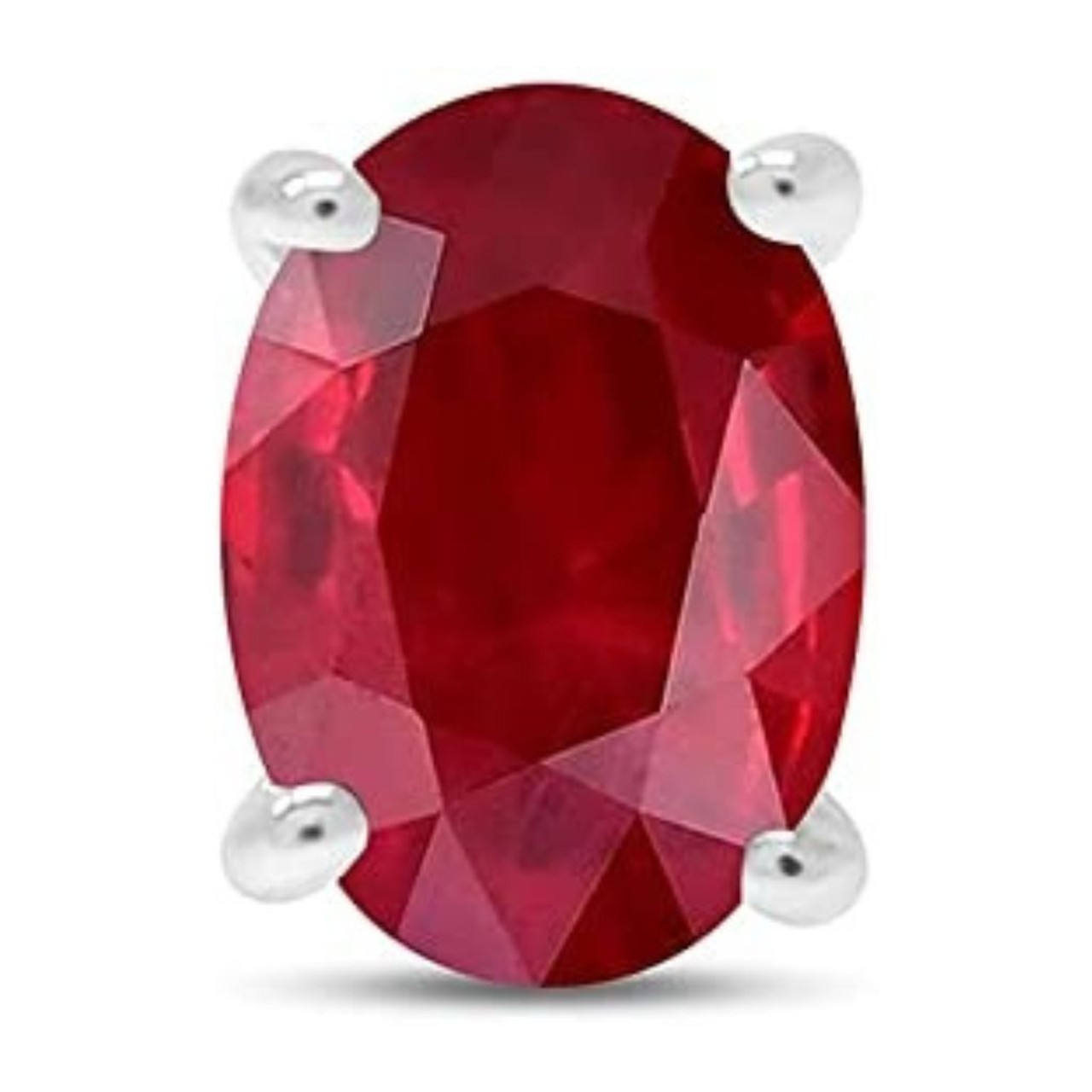 Crystal Oval Ruby Earrings product image
