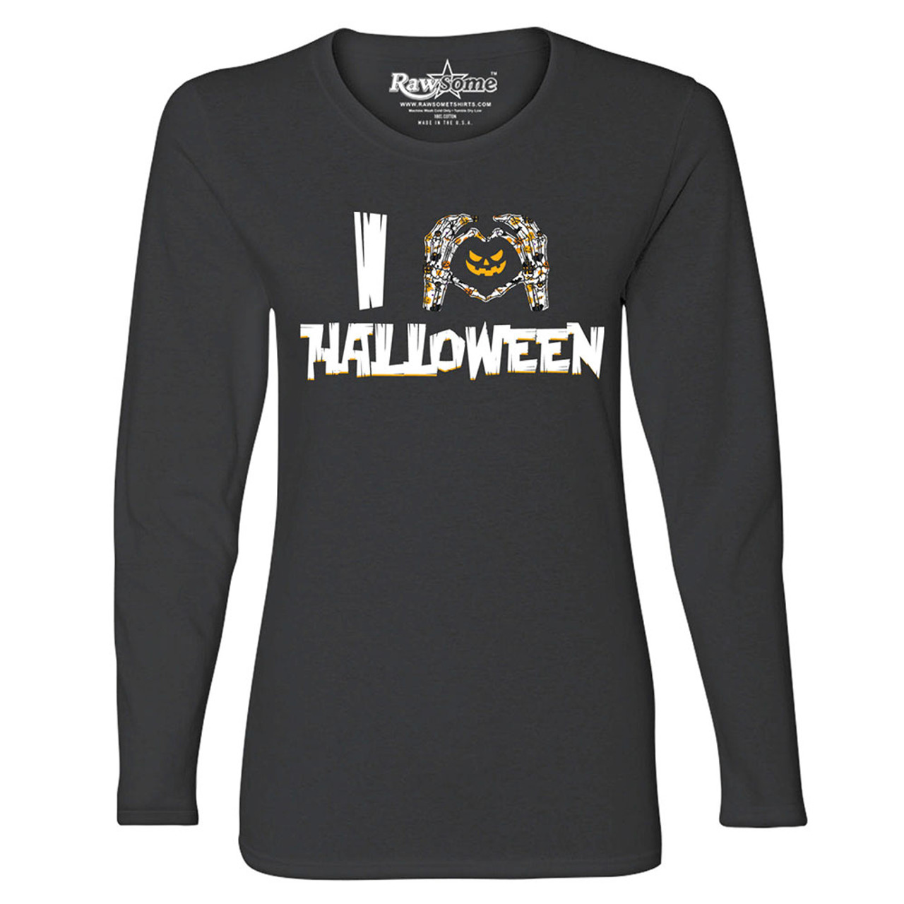 Women's Creepy Scary Halloween Long Sleeve Shirt product image