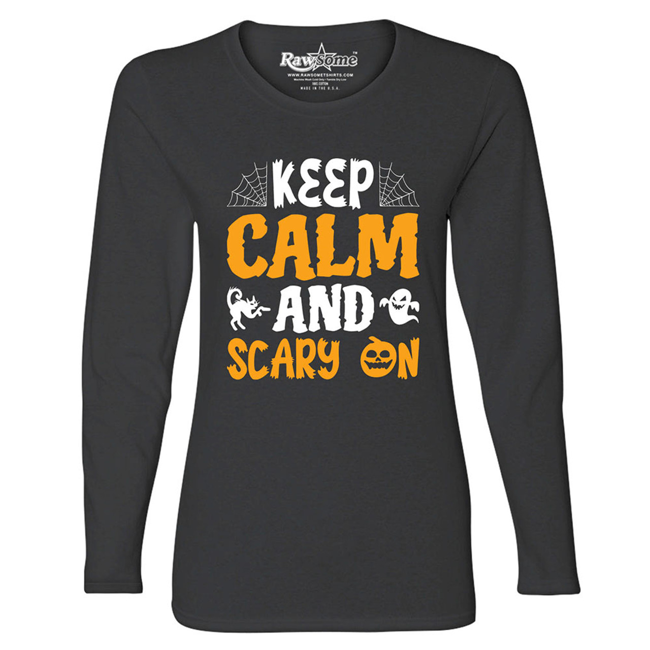 Women's Creepy Scary Halloween Long Sleeve Shirt product image