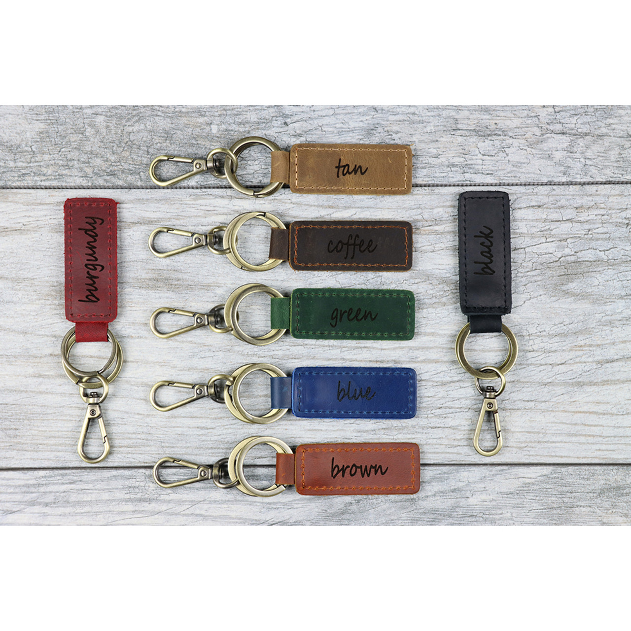  Custom Personalized Leather Keychain  product image