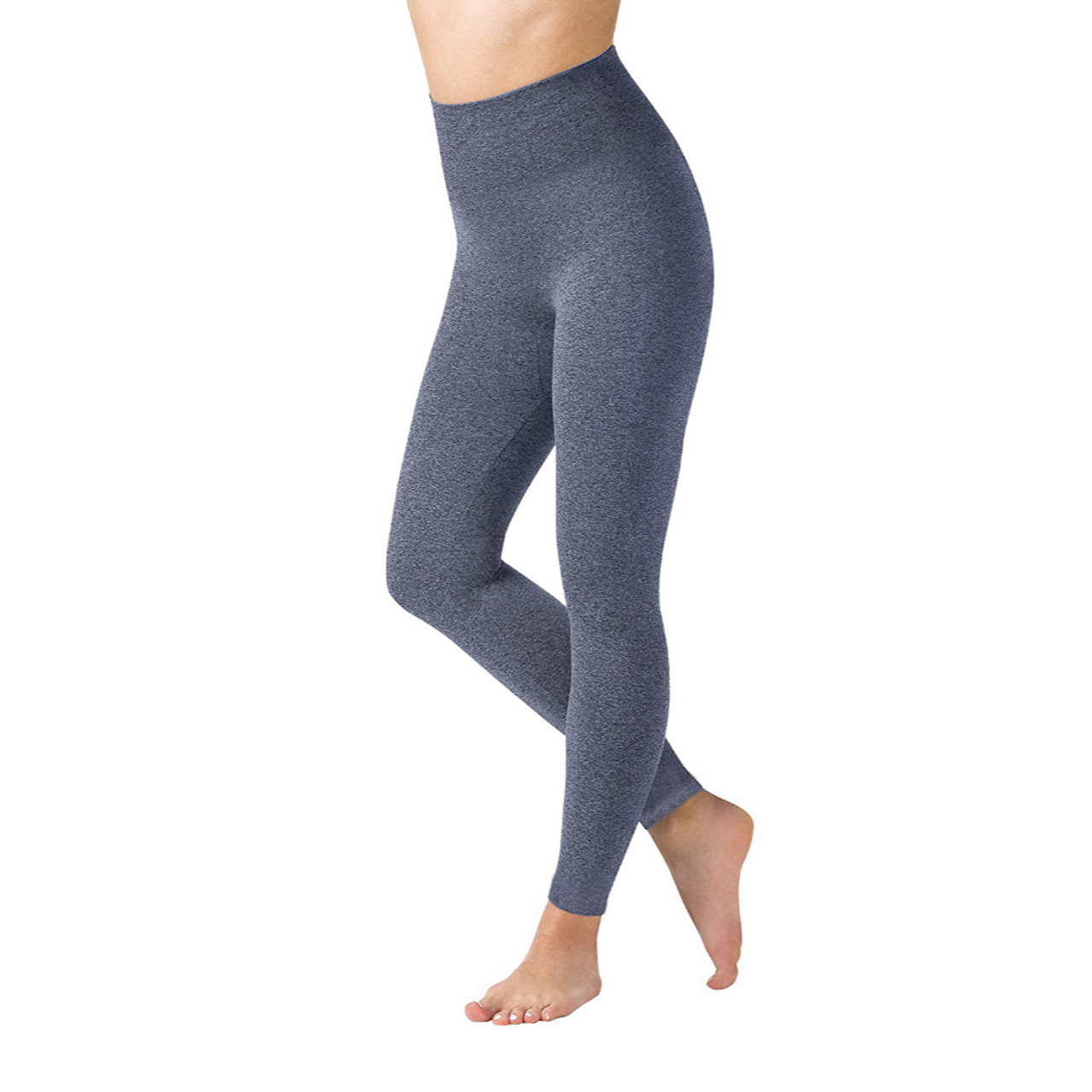 High-Waisted Fleece-Lined Marled Leggings (2-Pack) product image