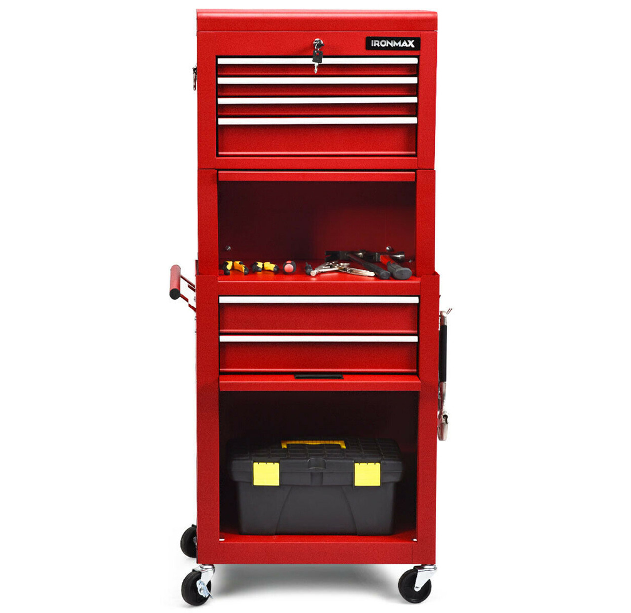 Red Rolling 6-Drawer Tool Chest with Riser product image