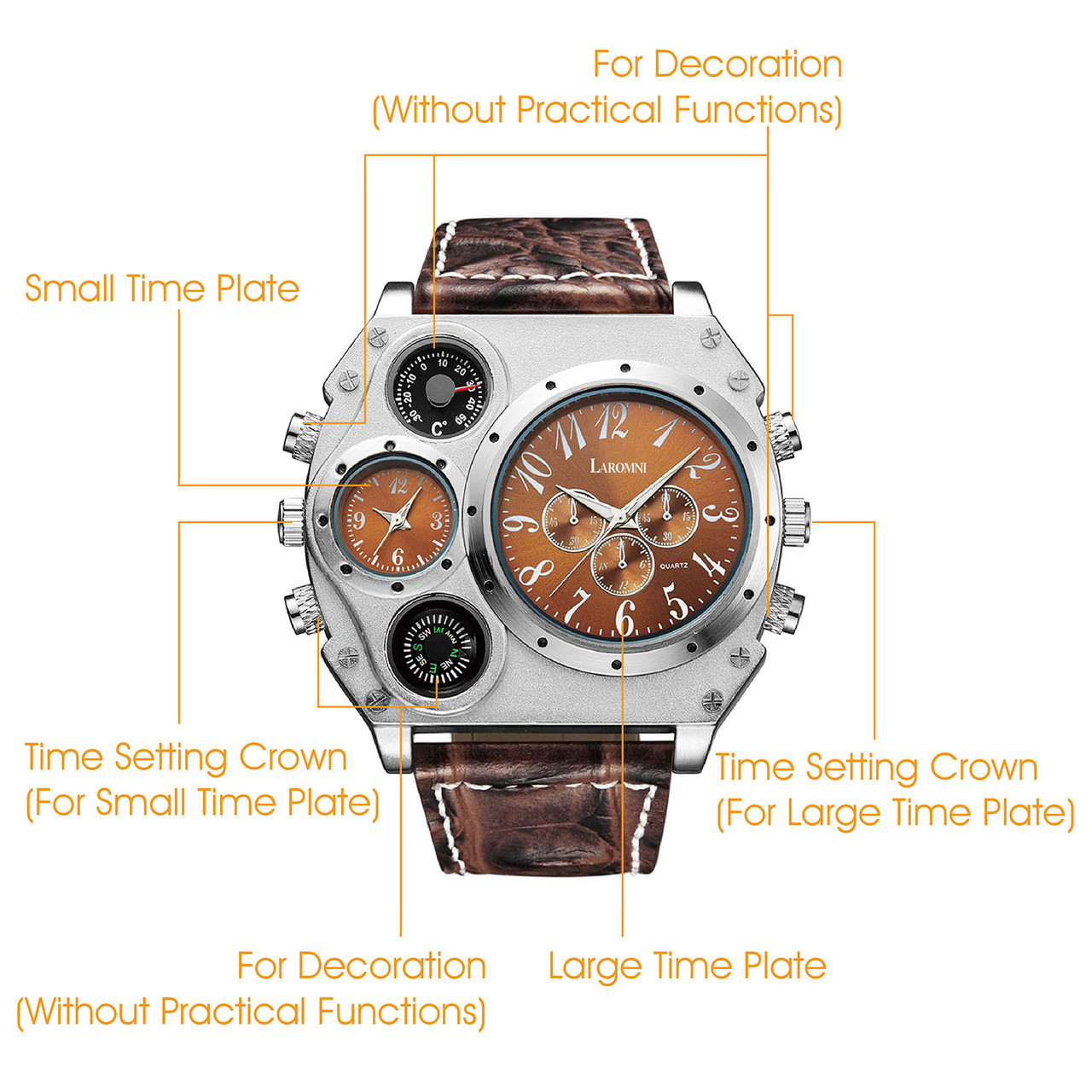 Laromni™ Military Style Men's Quartz Watch product image
