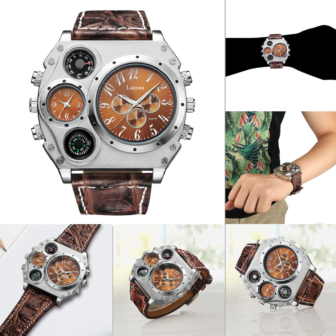Laromni™ Military Style Men's Quartz Watch product image