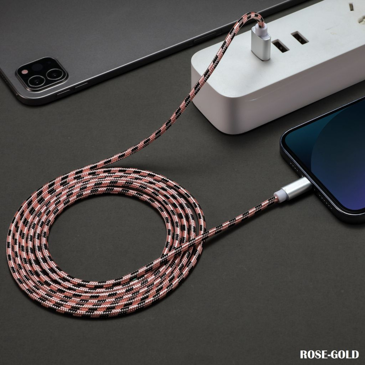 Nylon Braided 6-Foot Lightning Charging Cable (2-Pack) product image Nylon Braided 6-Foot Lightning Charging Cable (2-Pack) product image