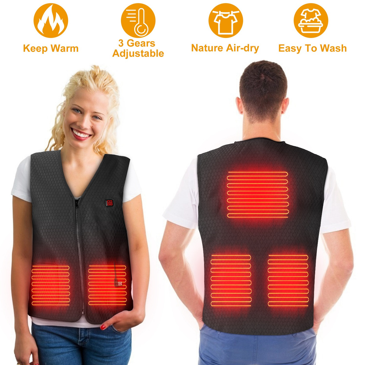 N'Polar™ 5-Zone Heated Vest (Power Bank Required) product image