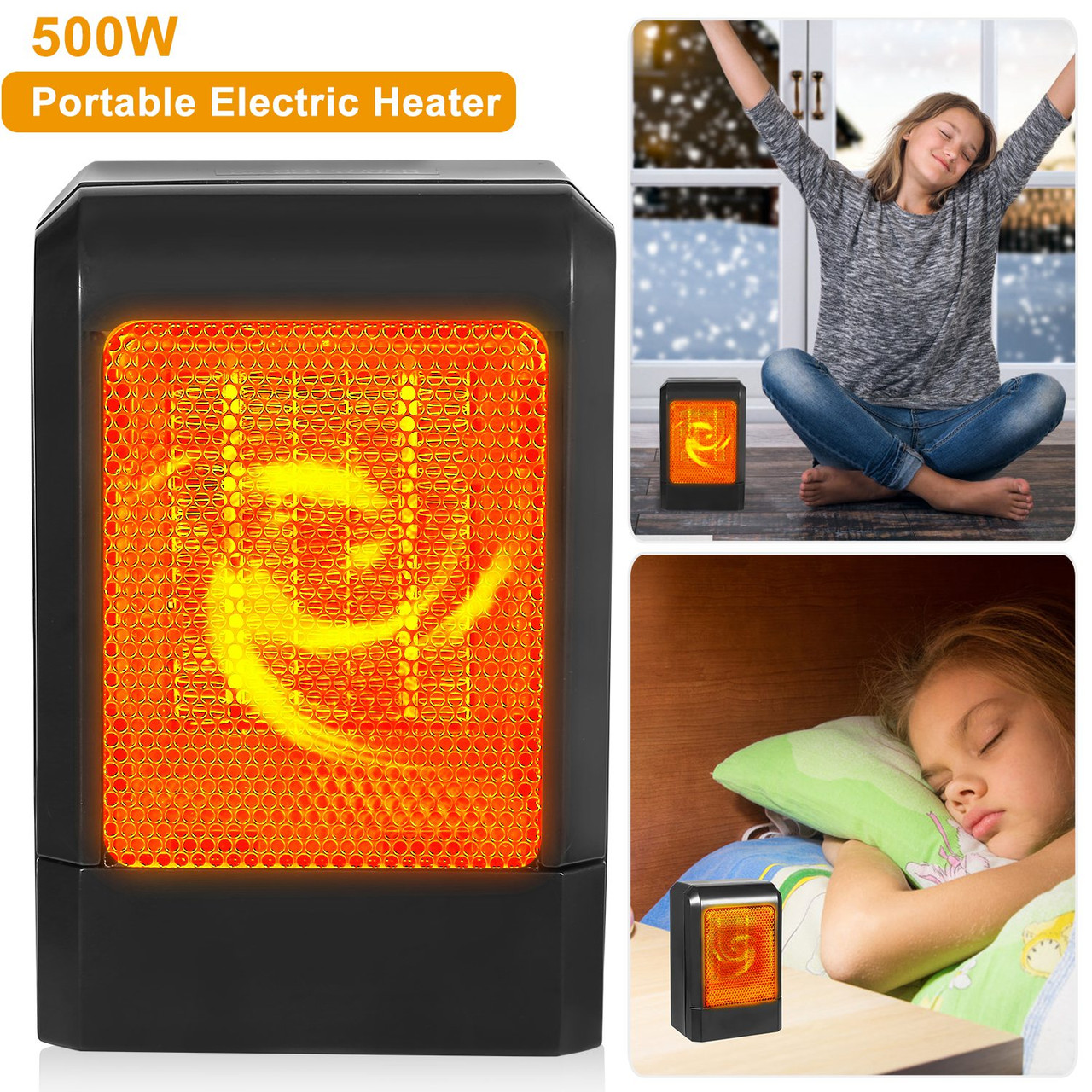 Mini 500W Portable Electric Heater product image