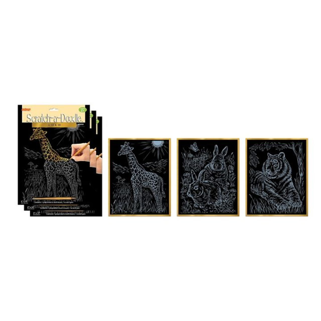 ArtLover® Scratch-a-Doodle Art Kits (Set of 3) product image