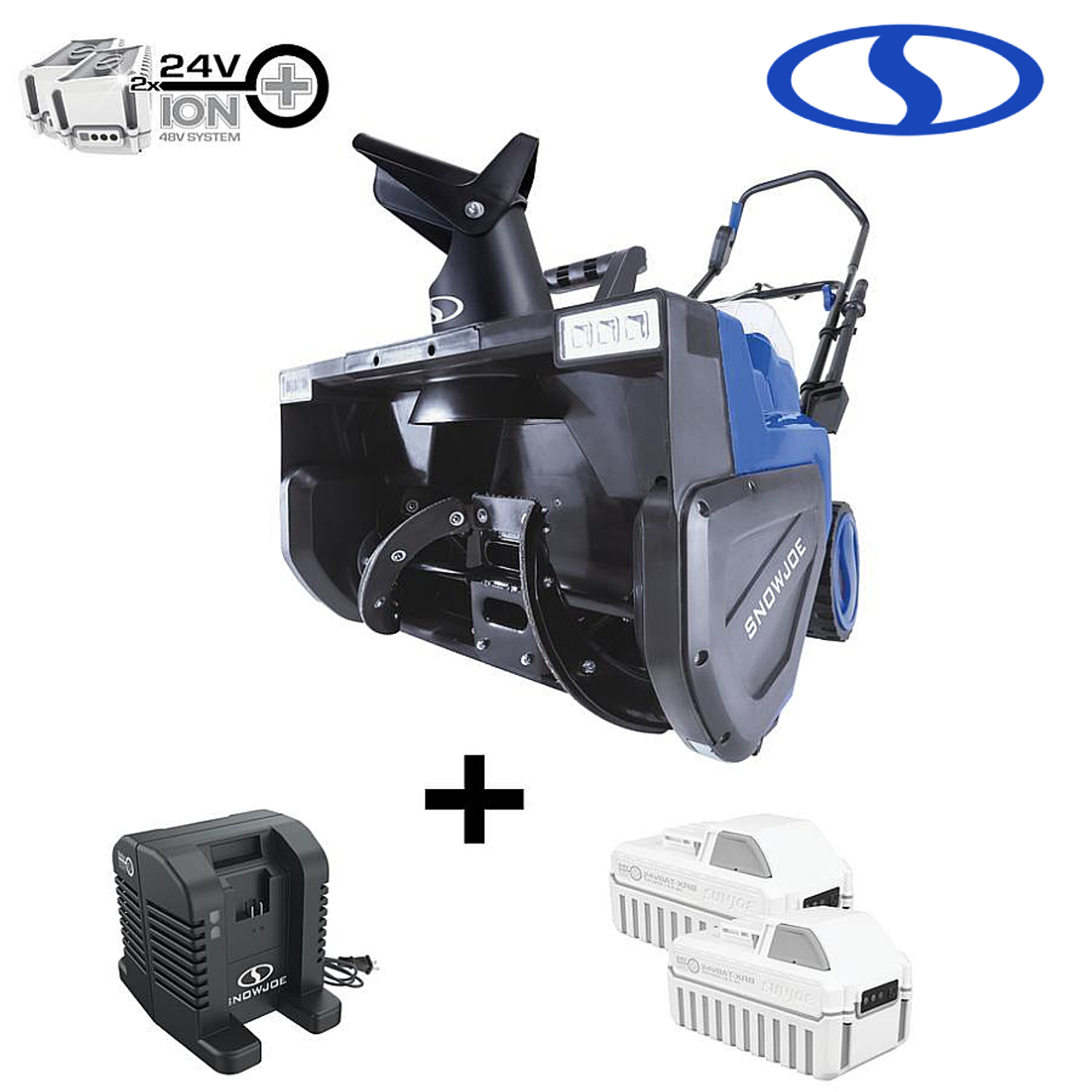 Snow Joe® 48-Volt Cordless Electric Snow Blower Kit with (2) 8Ah Batteries product image