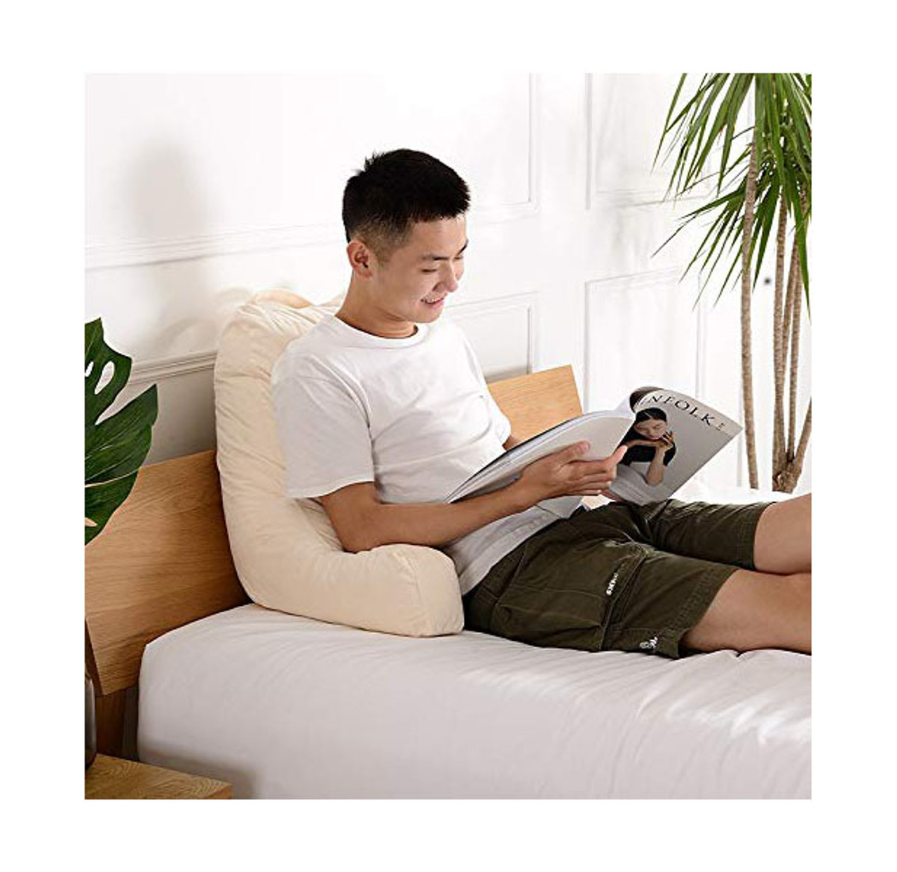 Reading and TV Pillow with Removable Microplush Washable Cover product image