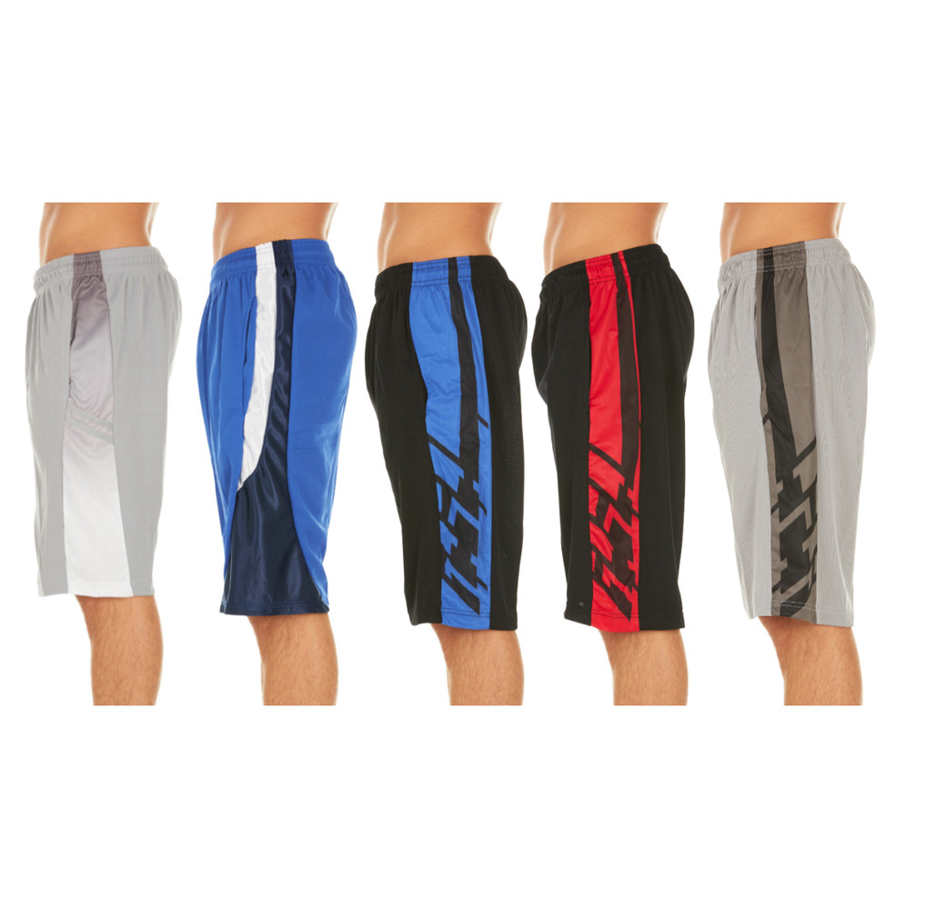 Men's Active Athletic Assorted Performance Shorts (5-Pack) product image