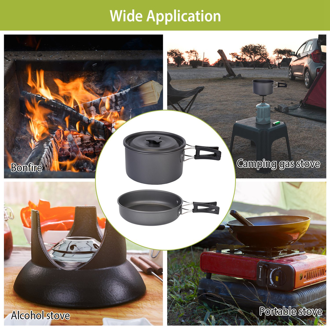 LakeForest® 12-Piece Camping Cookware Set product image