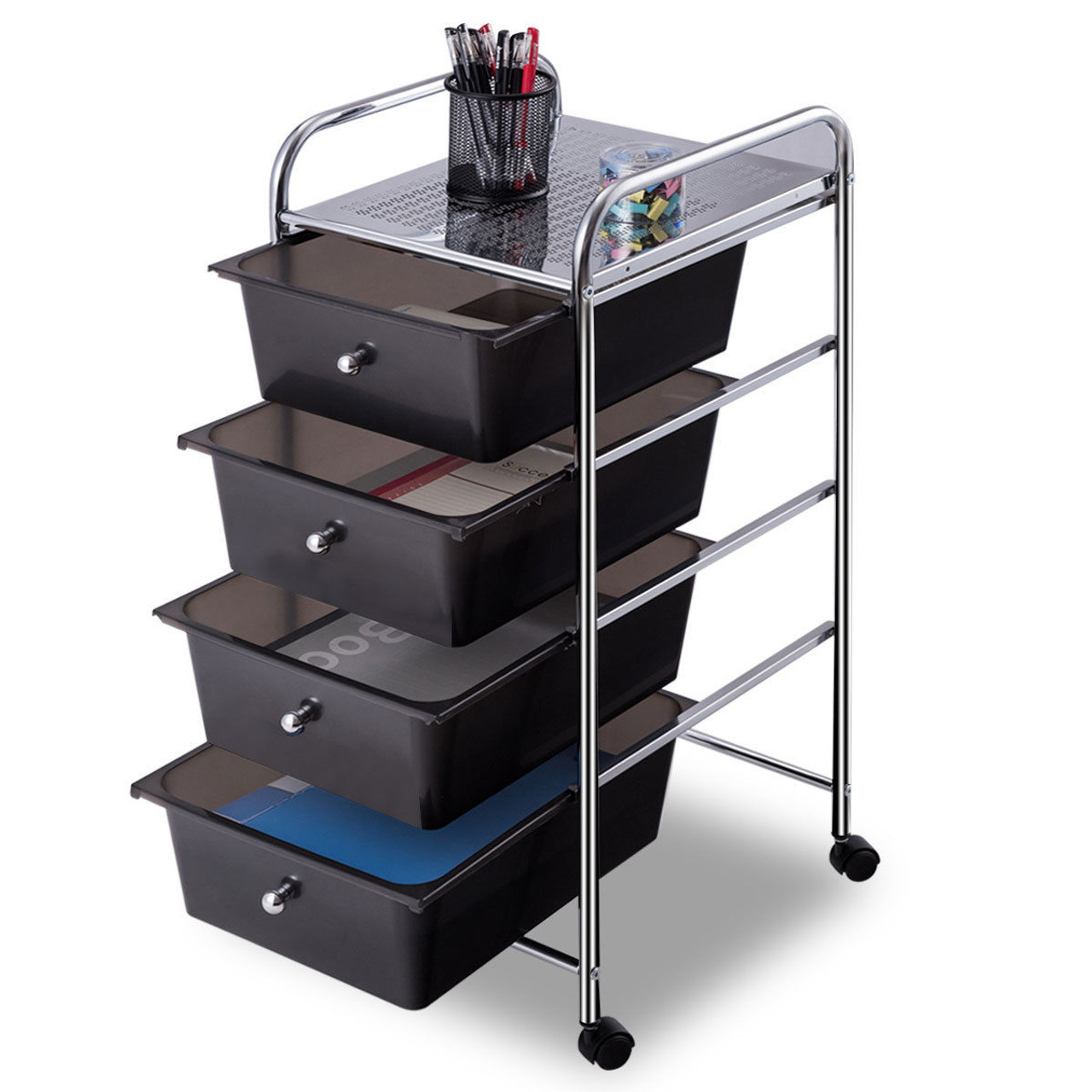  Metal Rolling 4-Drawer Storage Cart product image