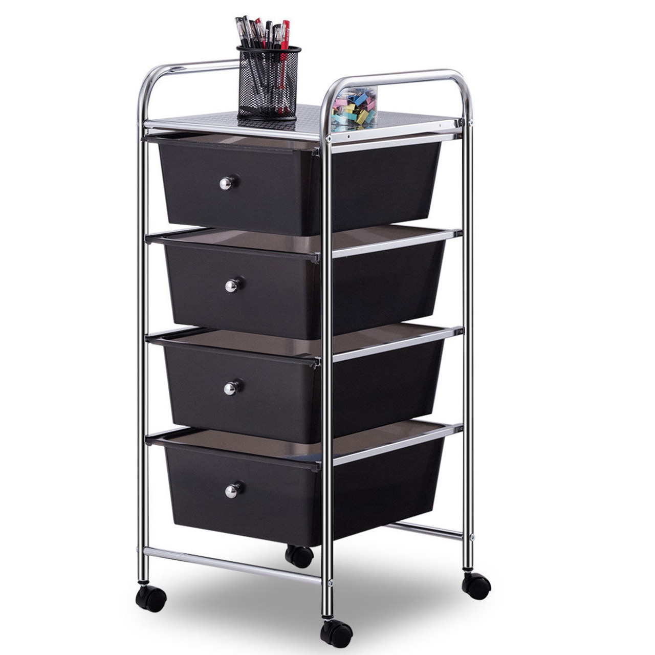  Metal Rolling 4-Drawer Storage Cart product image