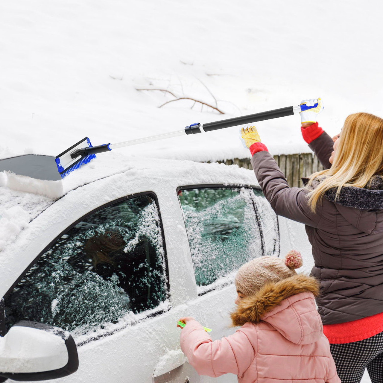 Extendable Ice Scraper Snow Brush product image