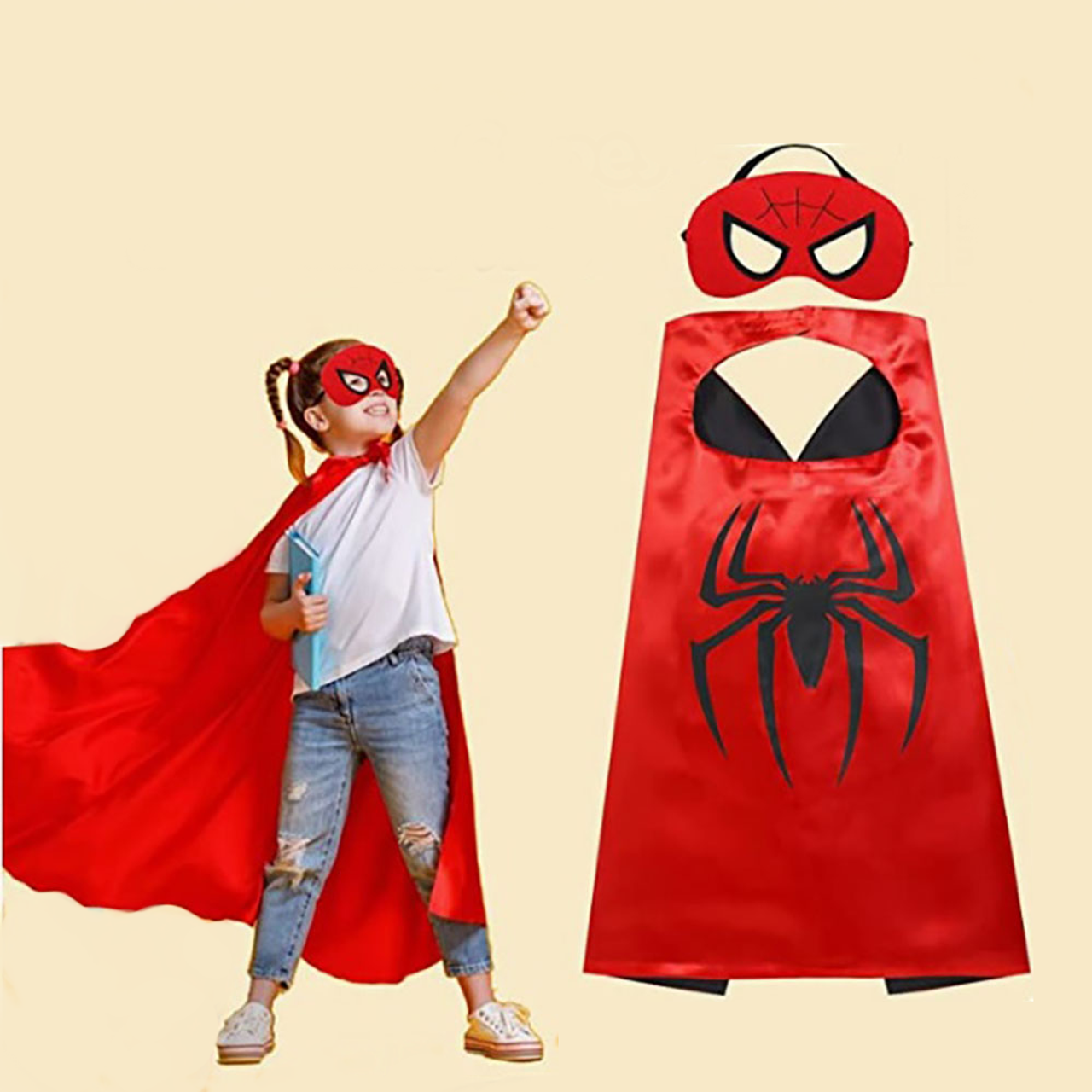 Superhero Reversible Cape & Mask Set (6-Pack) product image