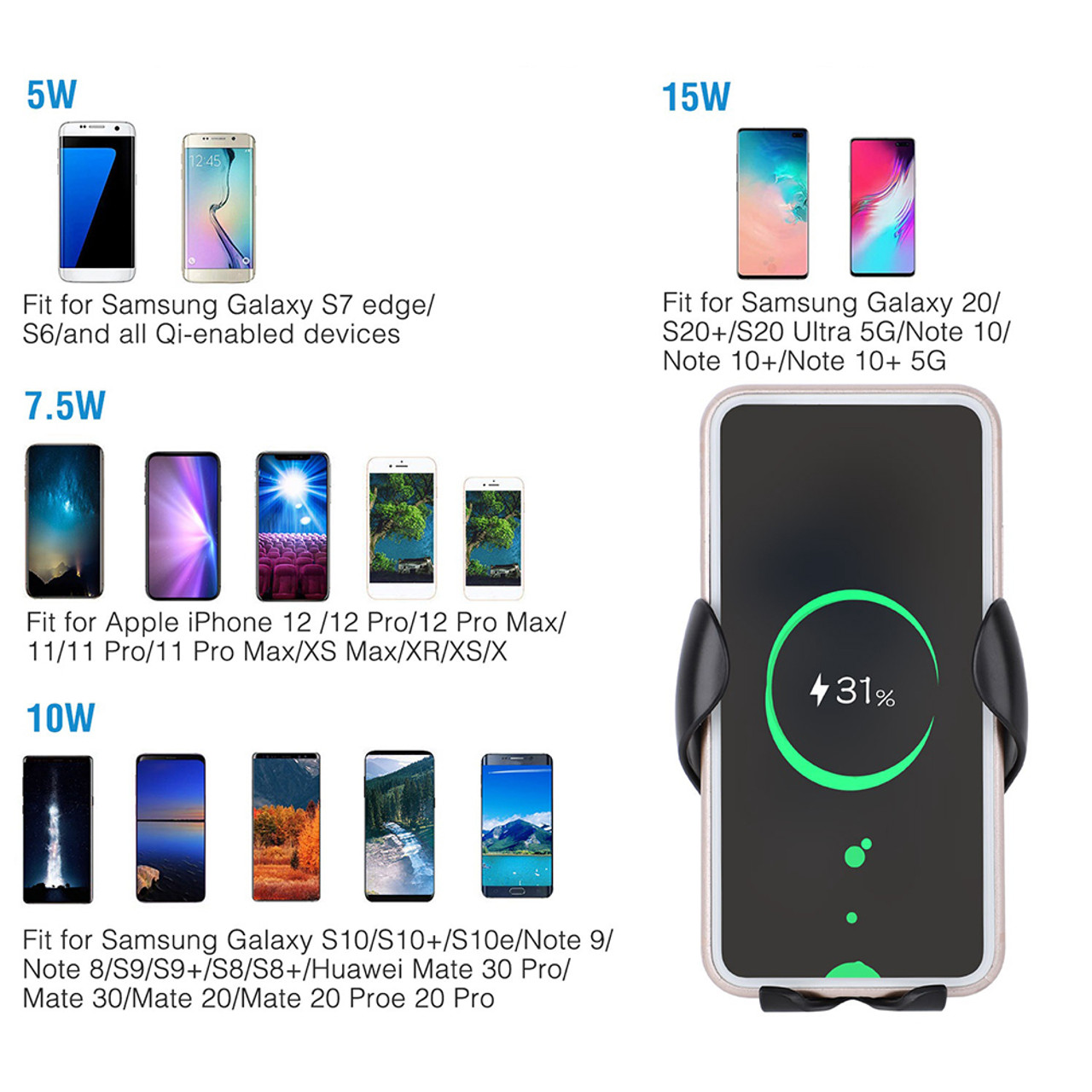 Wireless Car Charger Mount product image