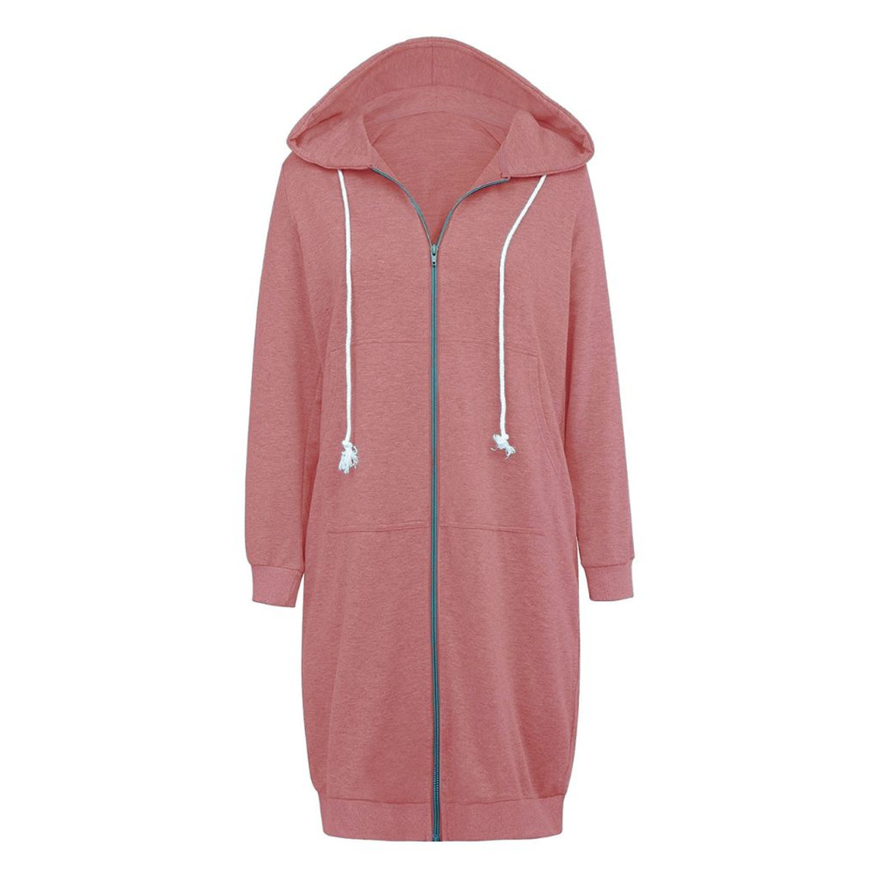 Women's Tunic Long Full-Zip Hooded Sweatshirt product image